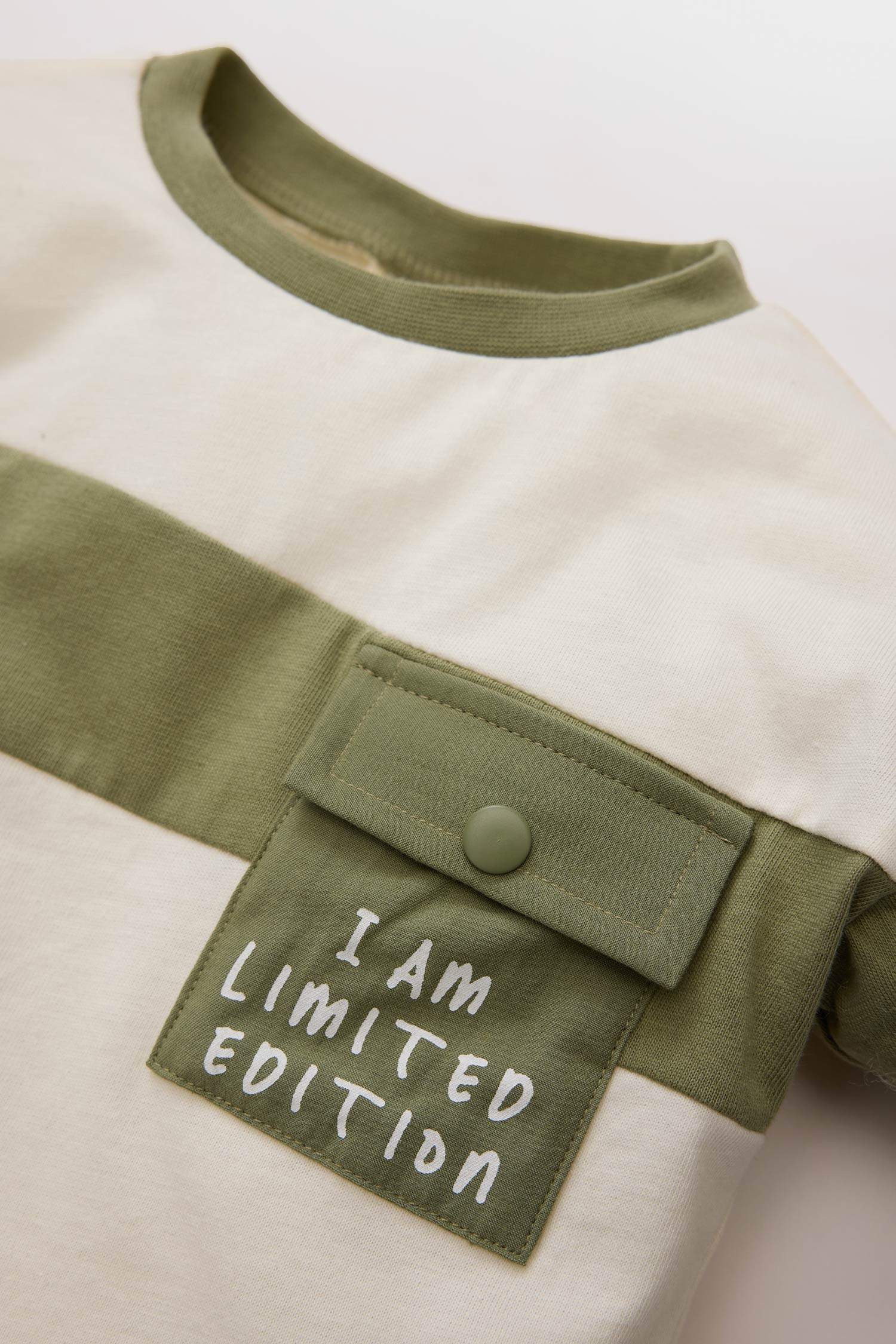 Erkek Bebek 2'li Takım Renk Bloklu Sweatshirt Eşofman Altı