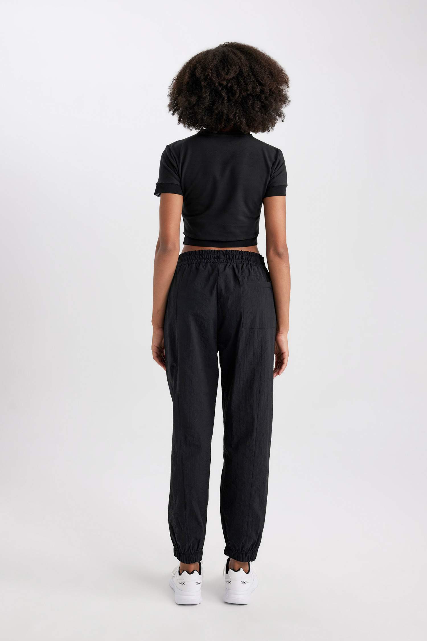 Sporcu Jogger Eşofman Altı Oversize Geniş Kalıp Beli Lastikli Paraşüt