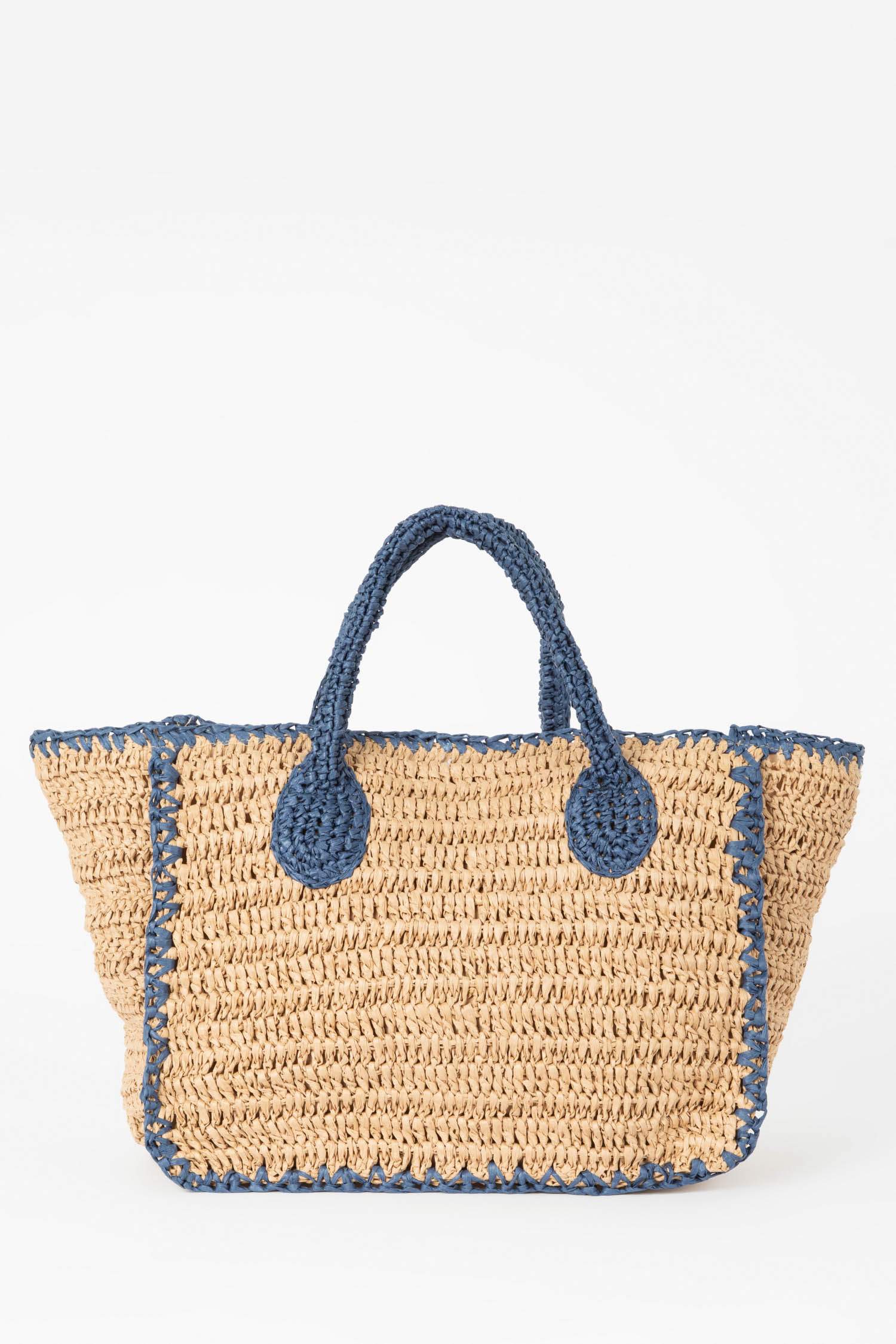 Kadın Yazı İşlemeli Hasır El Çantası