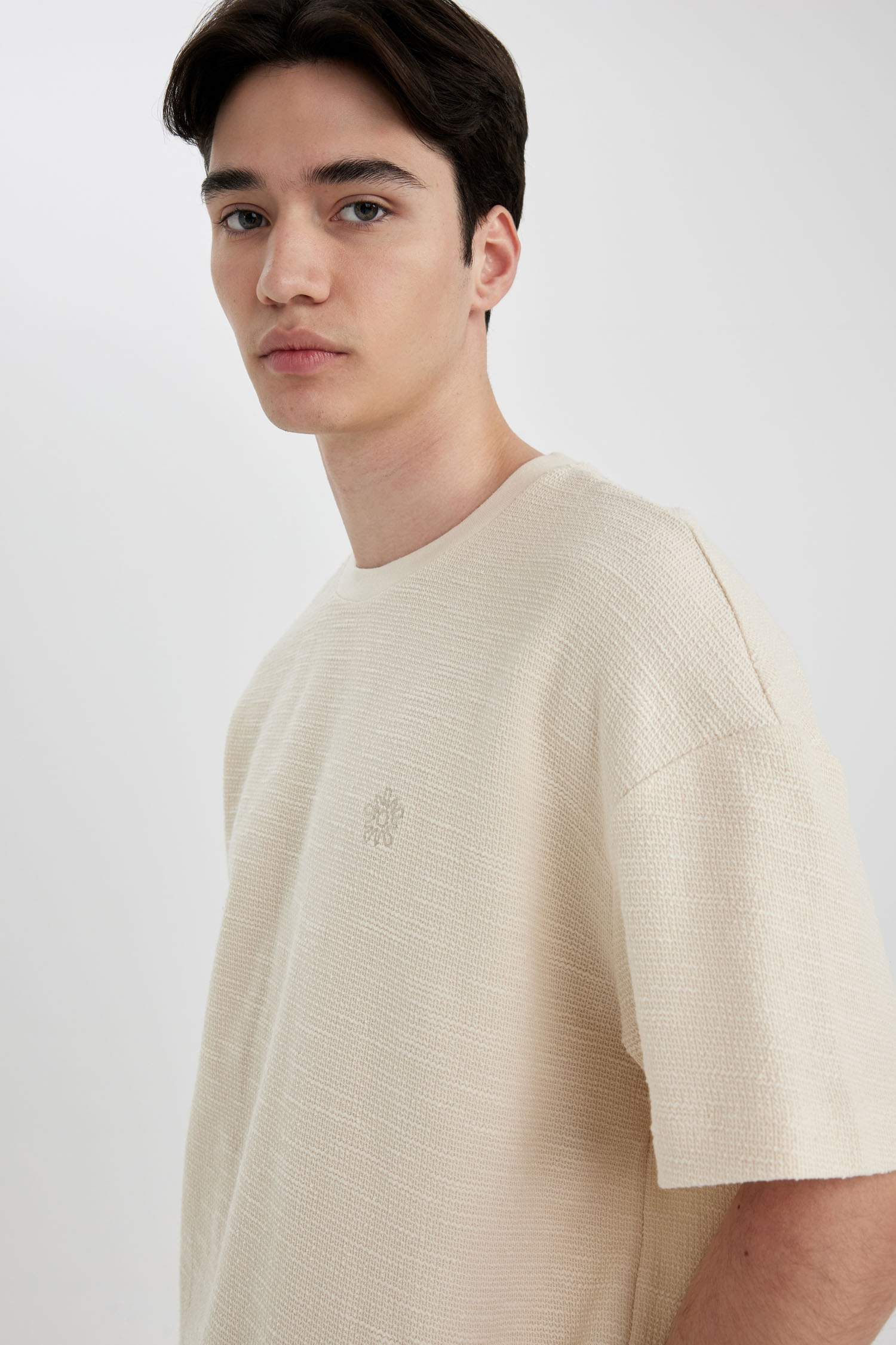 Comfort Fit Crew Neck Knitwear T-Shirt