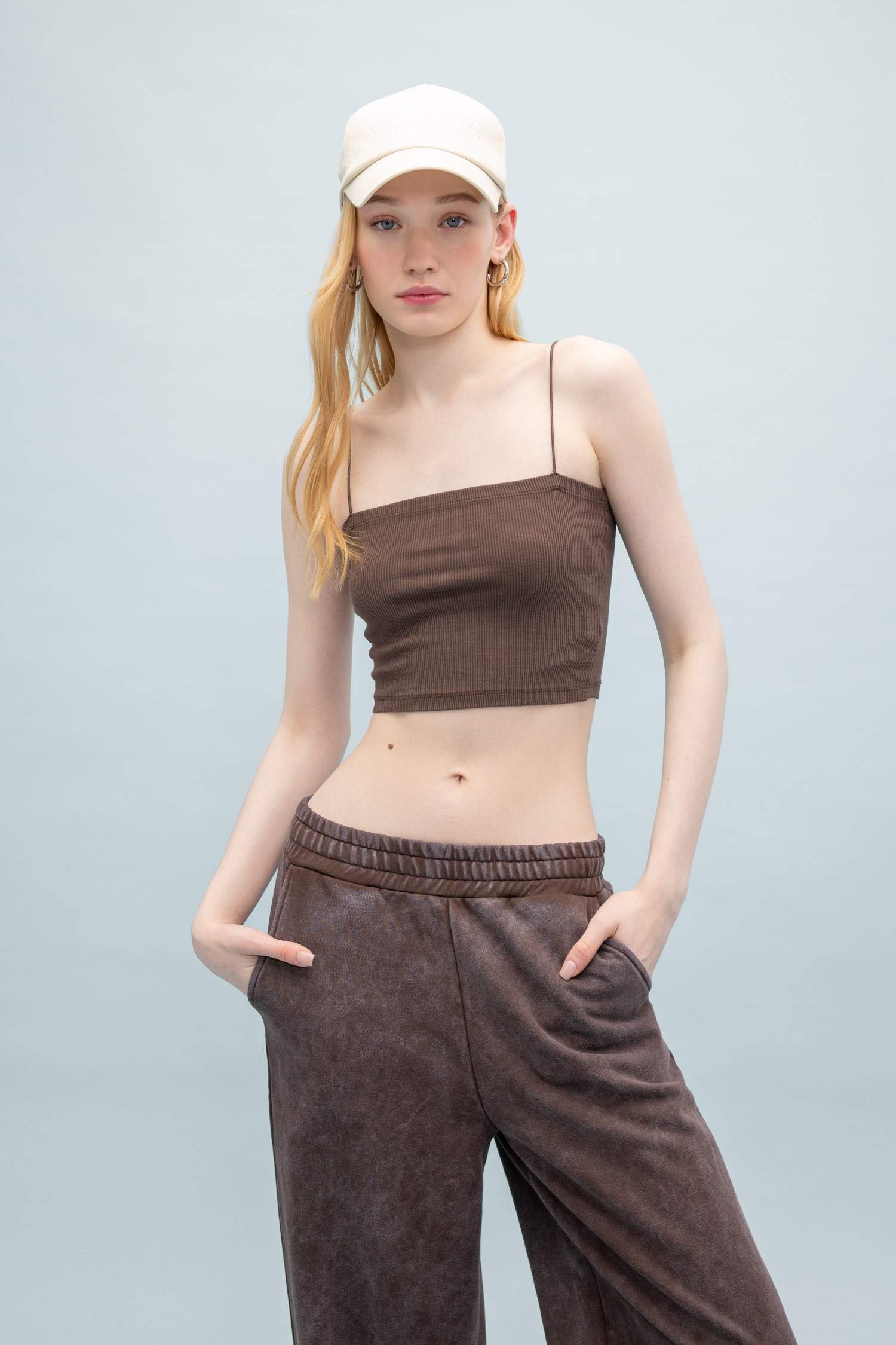 Débardeur Slim à Effet Délavé