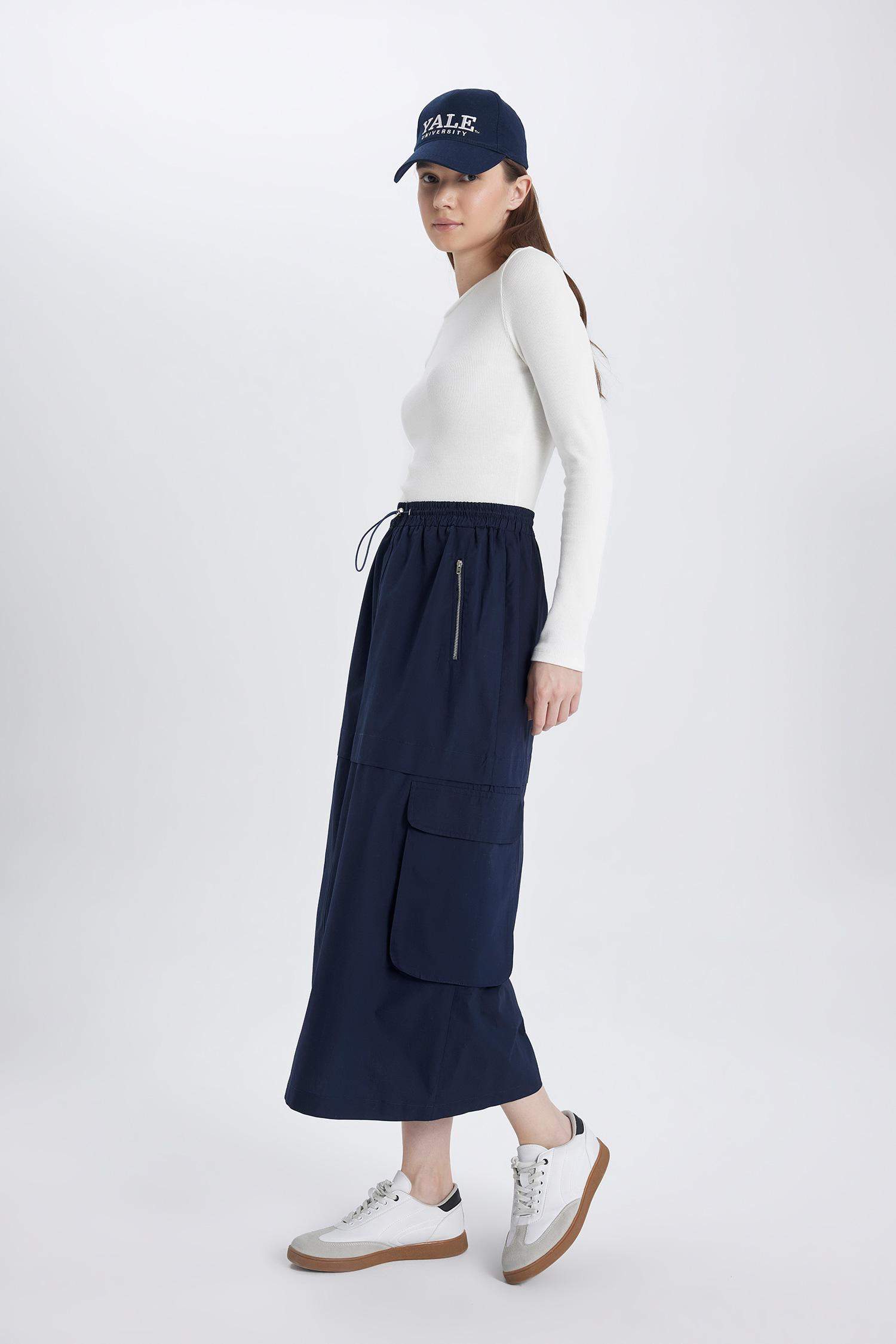 Cargo Fit Poplin Skirt