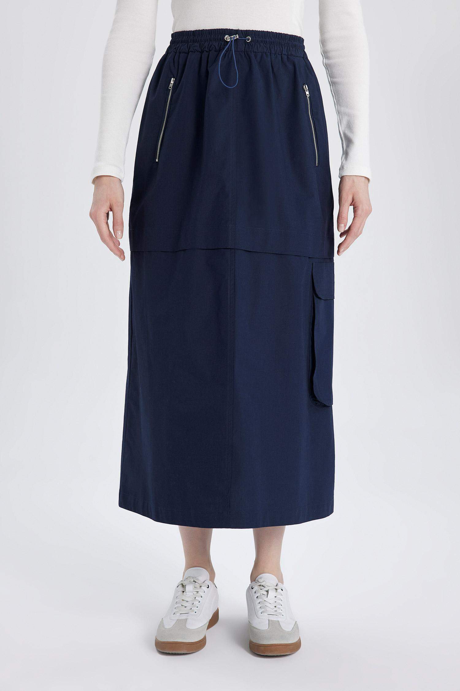 Cargo Fit Poplin Skirt