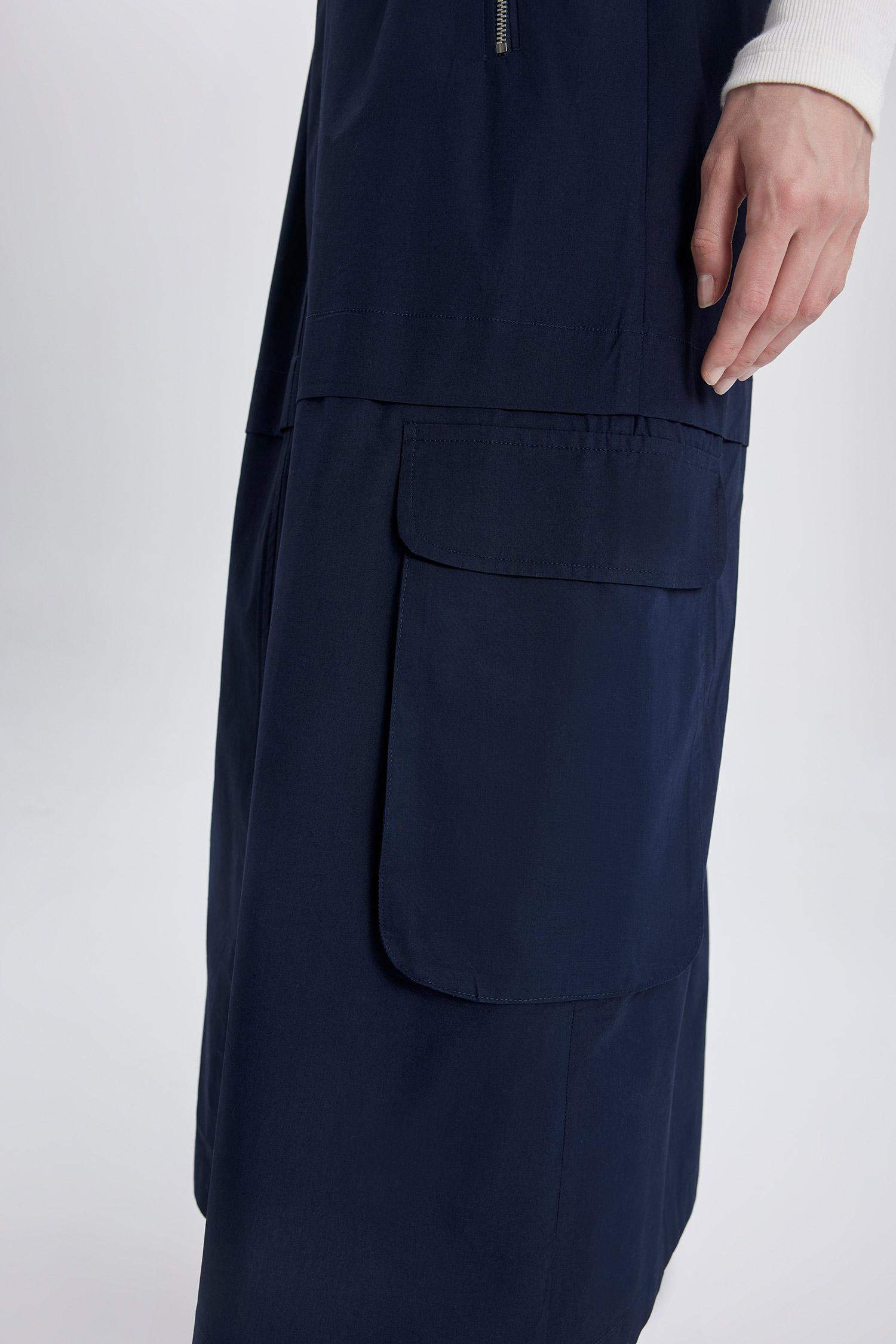 Cargo Fit Poplin Skirt
