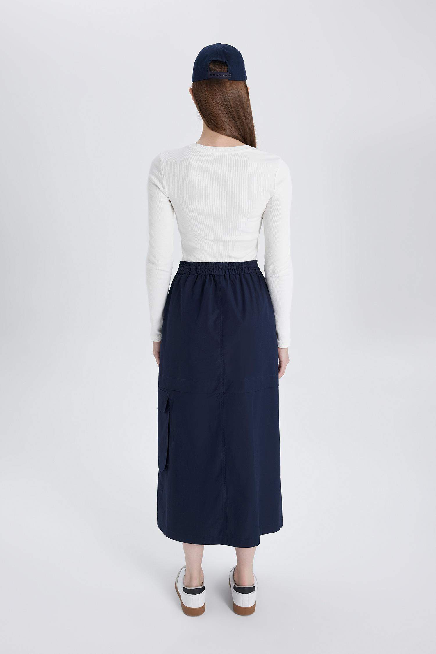 Cargo Fit Poplin Skirt