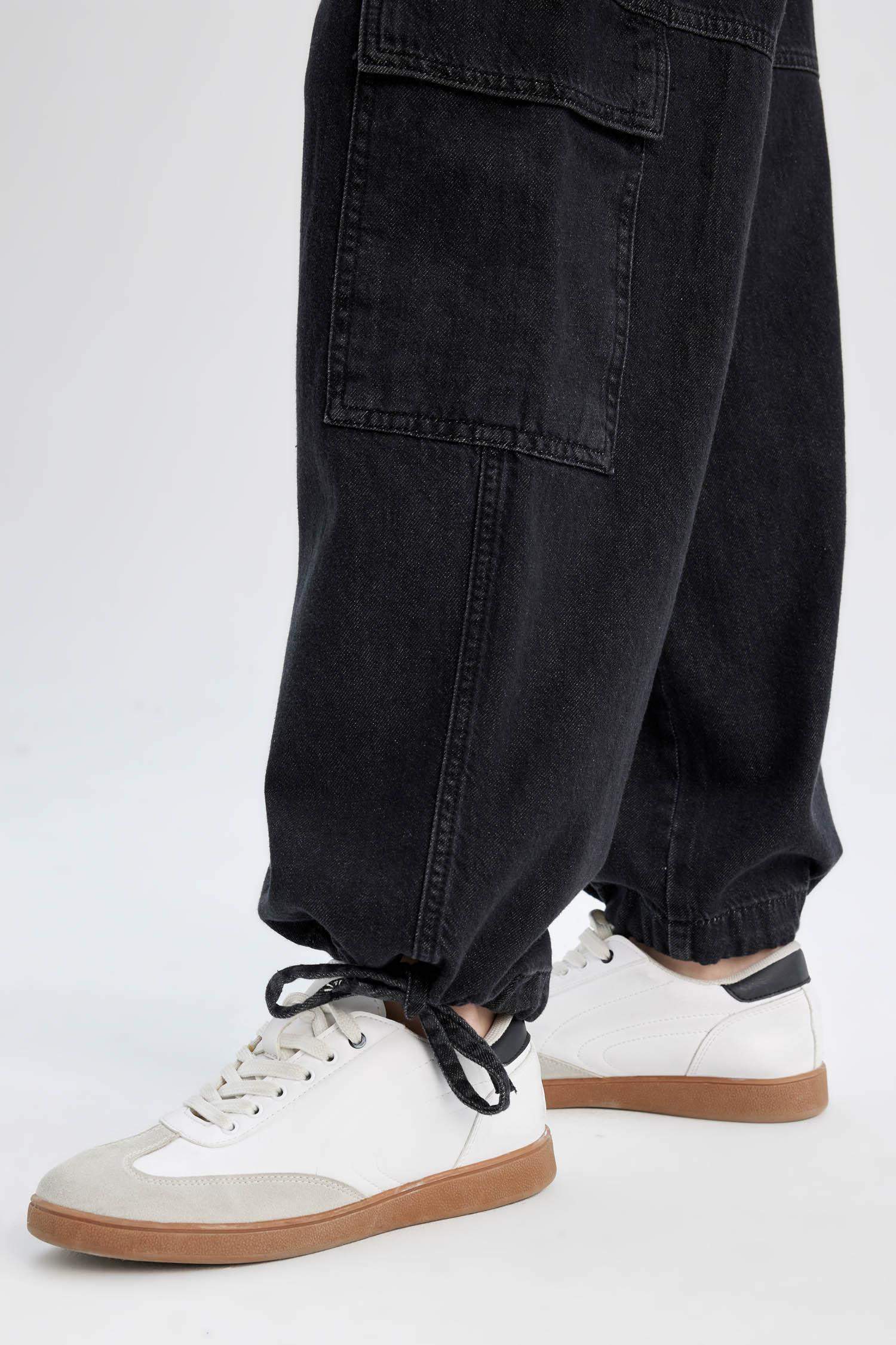 Cargo Jogger High Waist Ankle Length Jeans