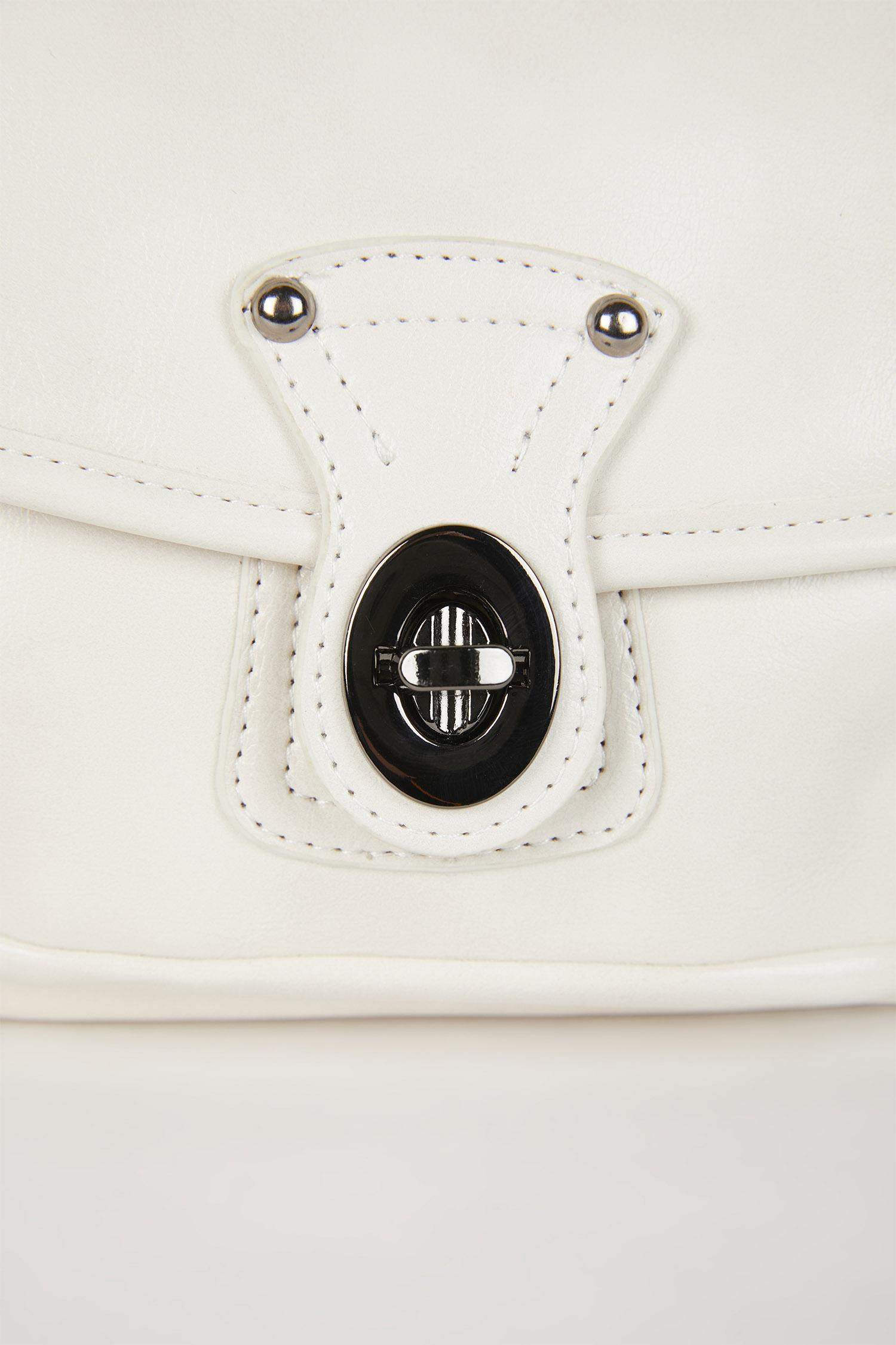 Kadın Toka Detaylı Suni Deri Omuz Çantası