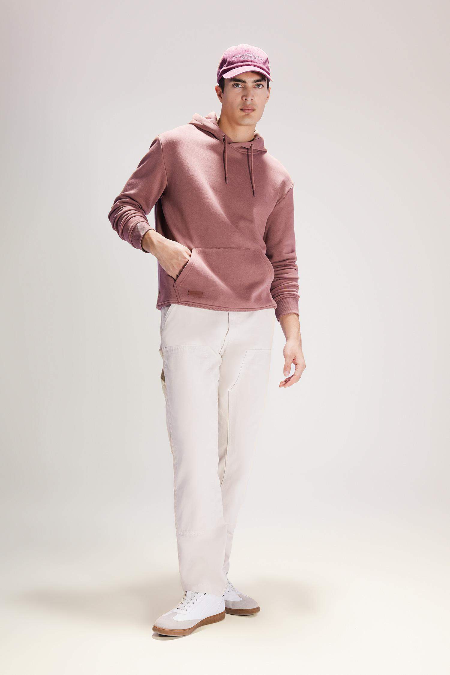 Gabardin Pantolon Wide Leg Düz Paça Cepli 