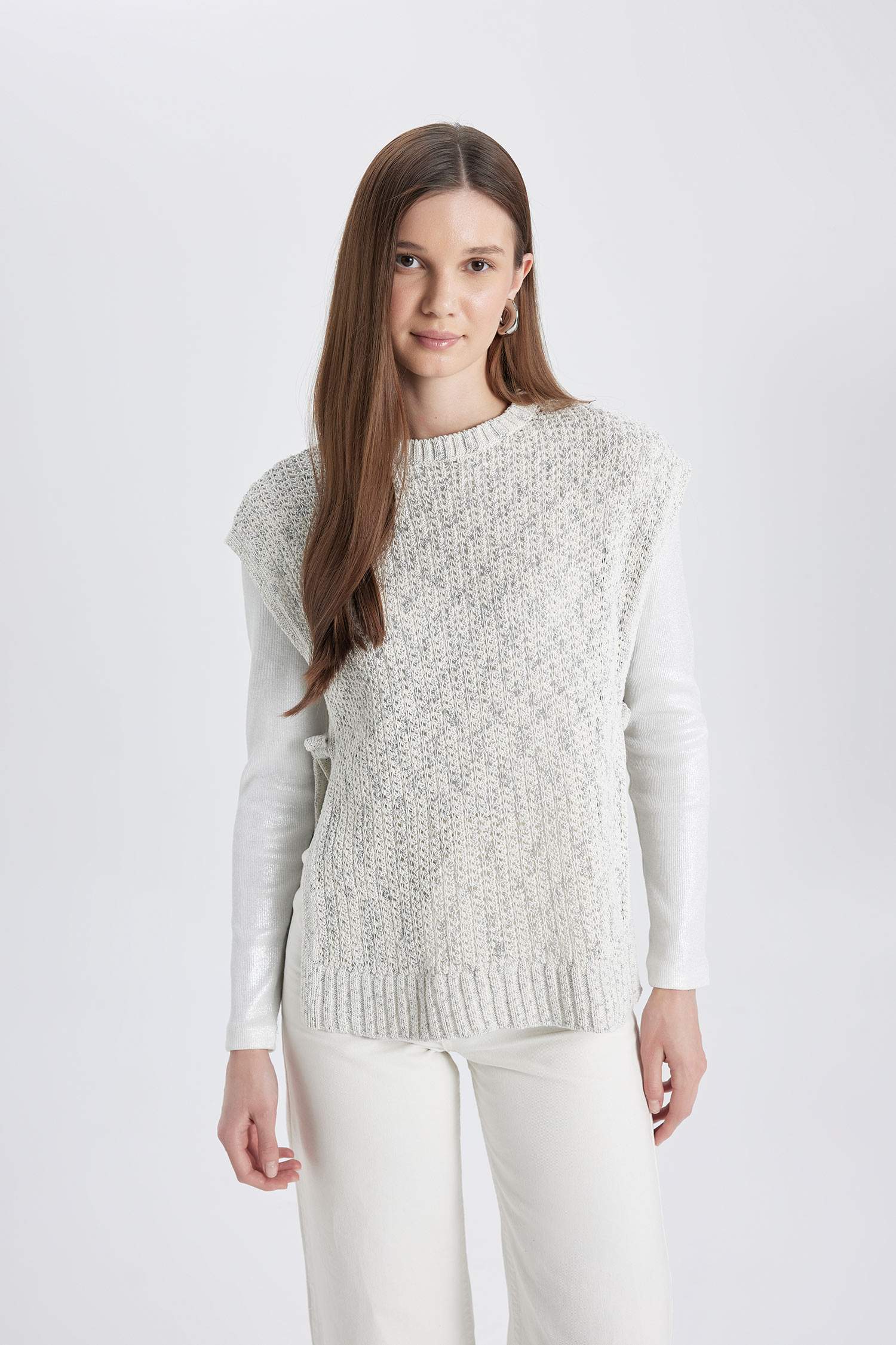 Regular Fit Crew Neck Vest