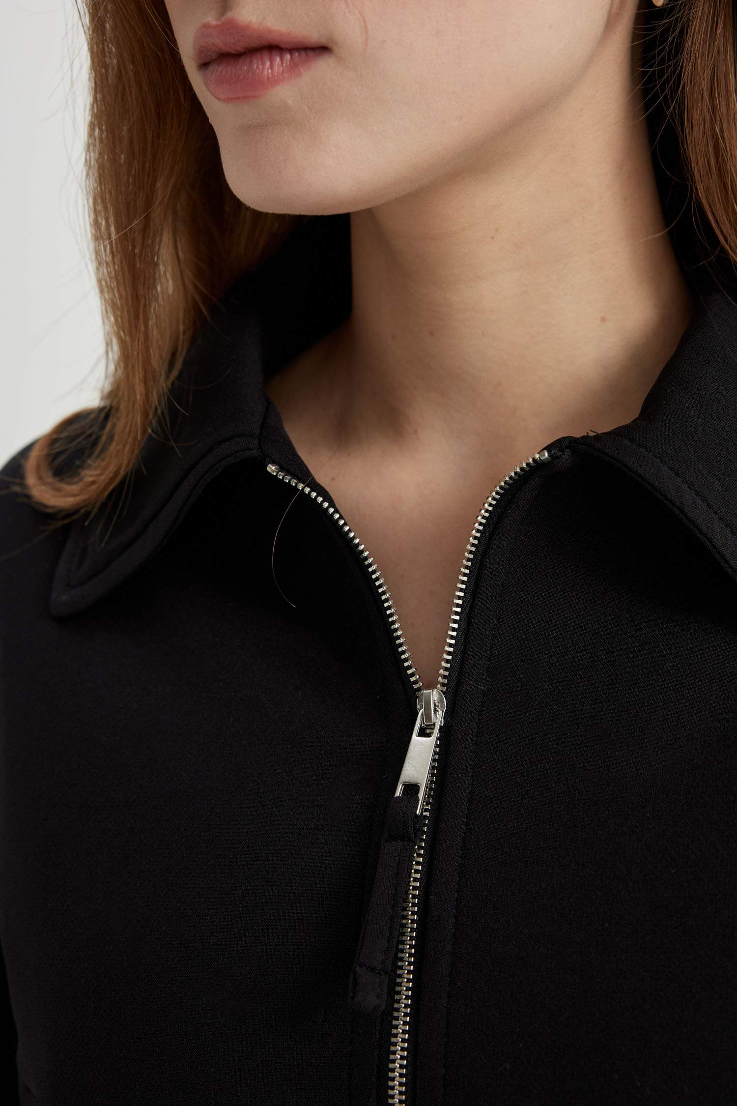 Jacket Bomber à Col Chemise avec poches