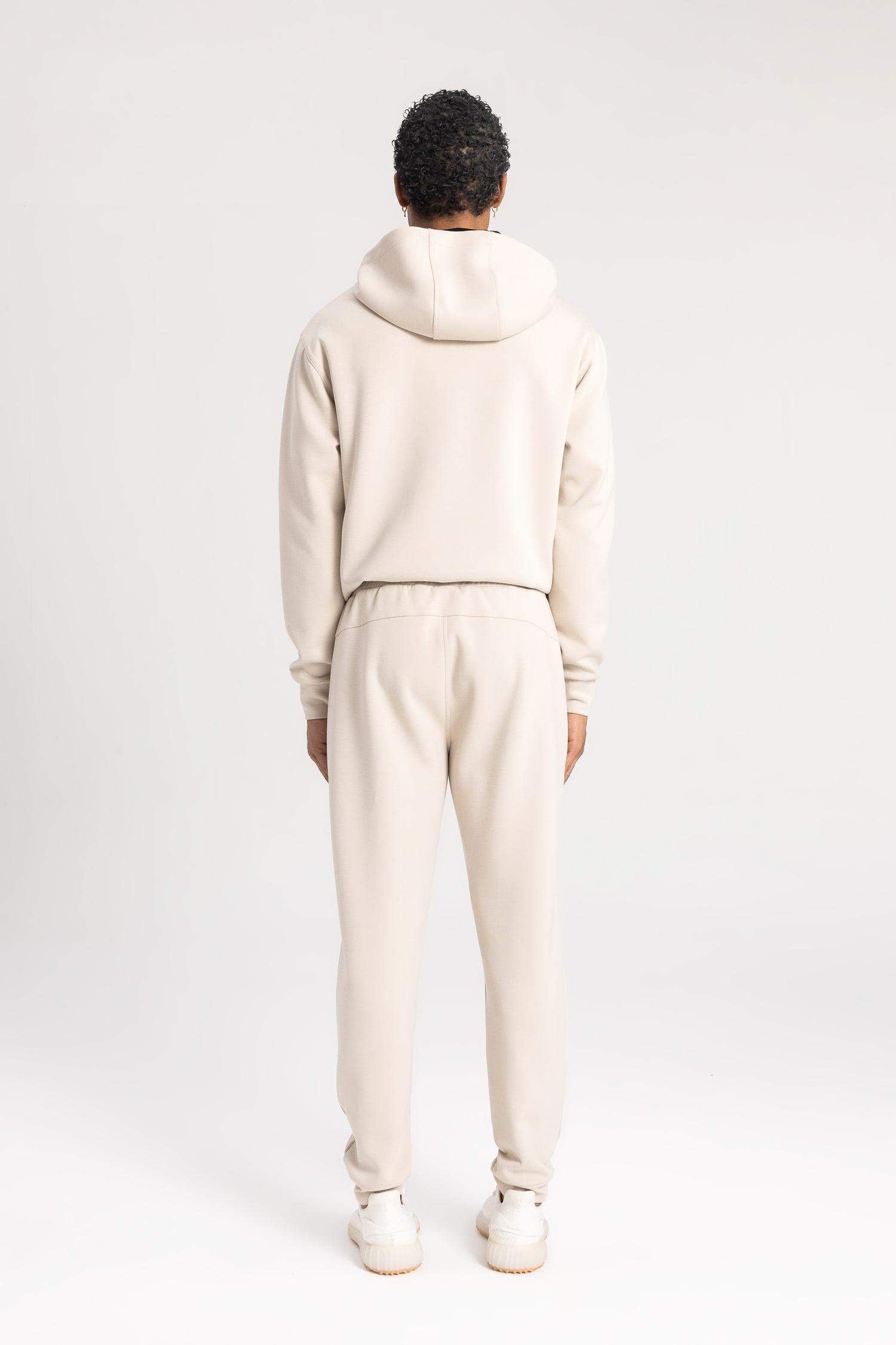 بنطلون بجامة رياضي قماش سكوبا سليم فيت برجل مطاطي