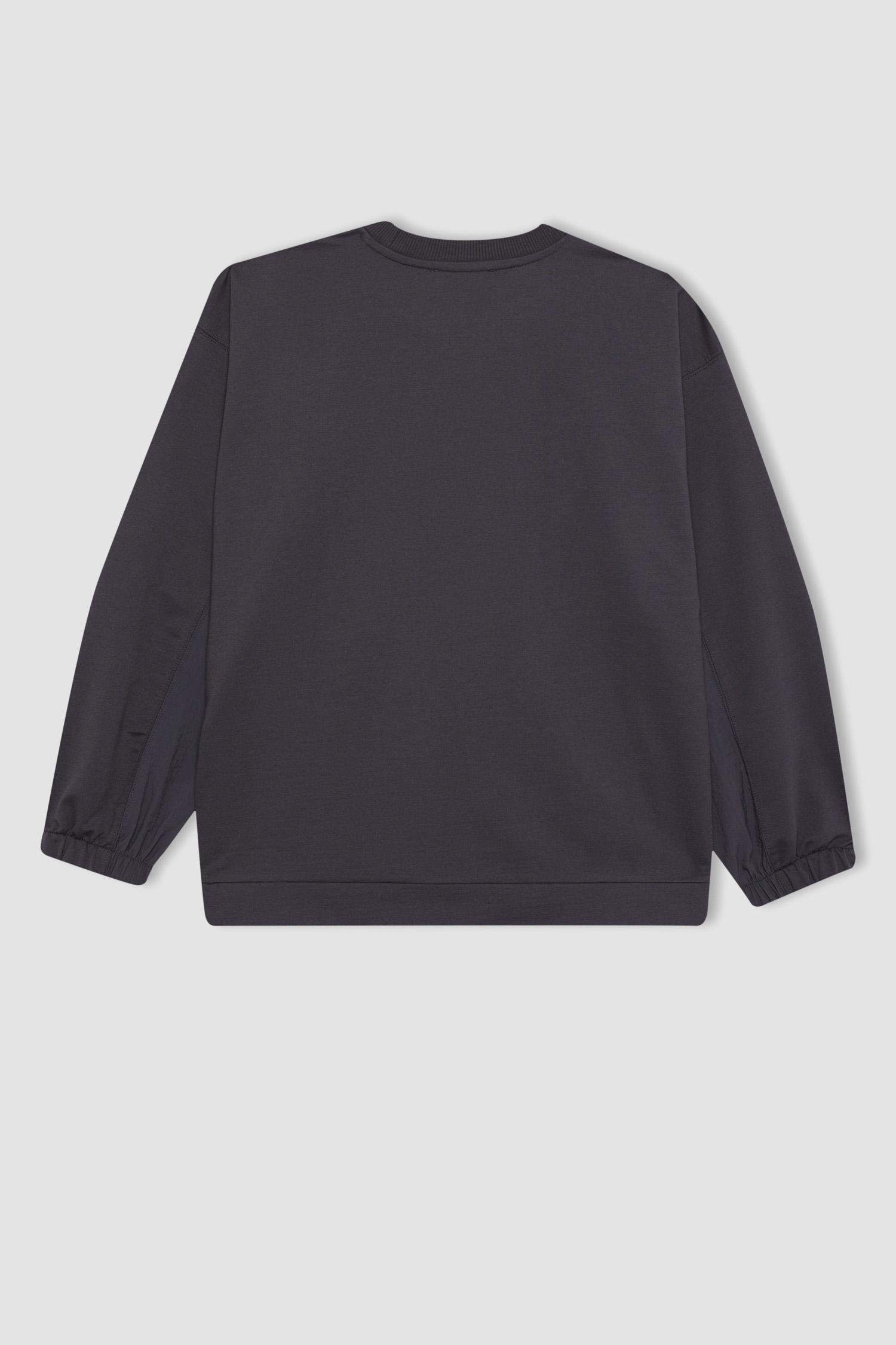 قميص طويل قصة عادية بكم طويل