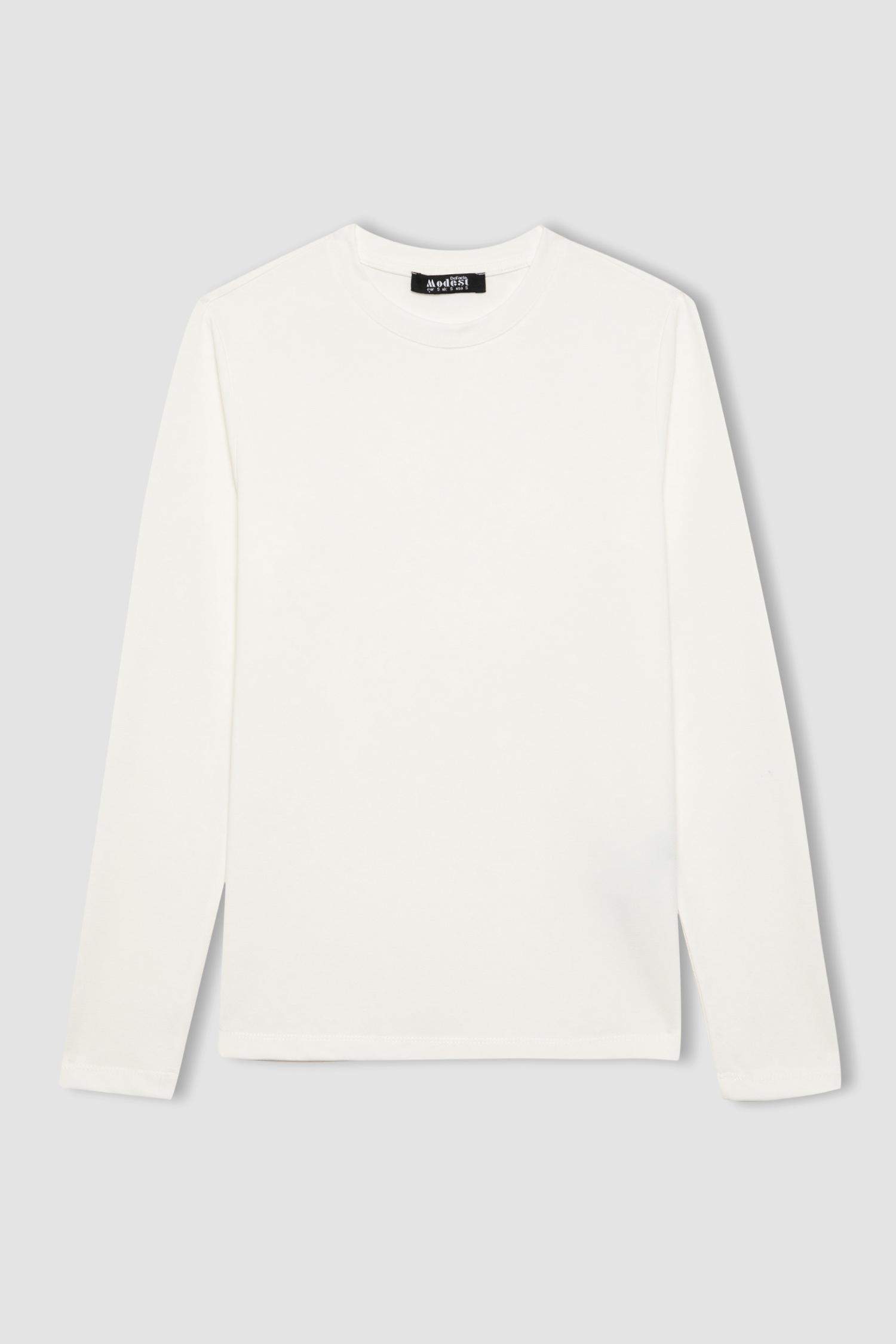 تيشيرت طويل بكم طويل