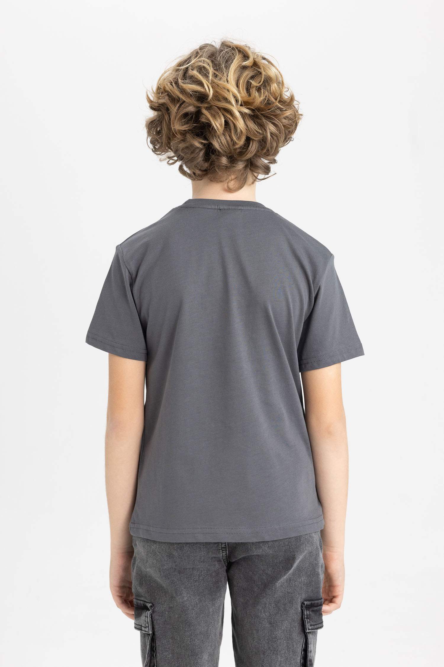 Boy Crew Neck Printed Short Sleeve T-Shirt