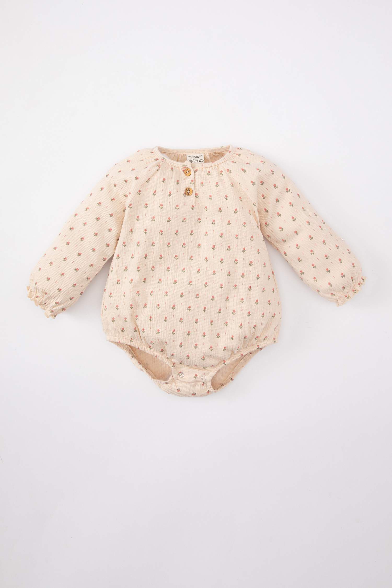 Baby Girl Long Sleeve Long Sleeve Snap Body