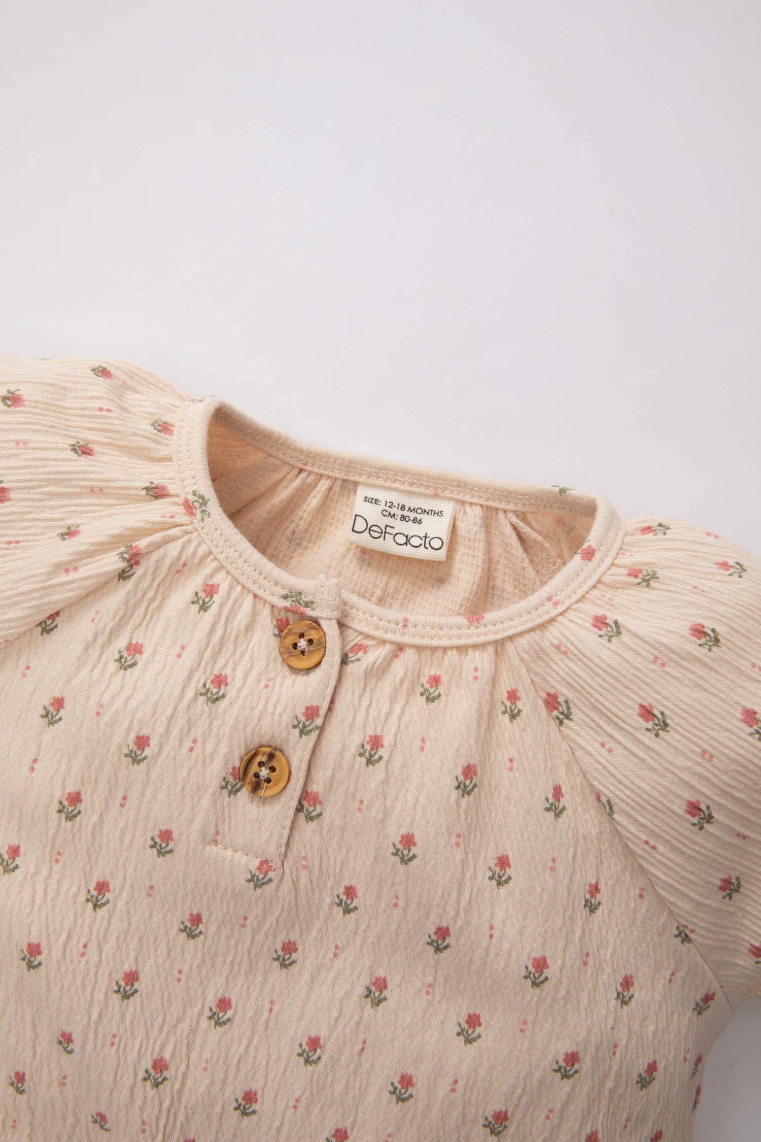 Baby Girl Long Sleeve Long Sleeve Snap Body