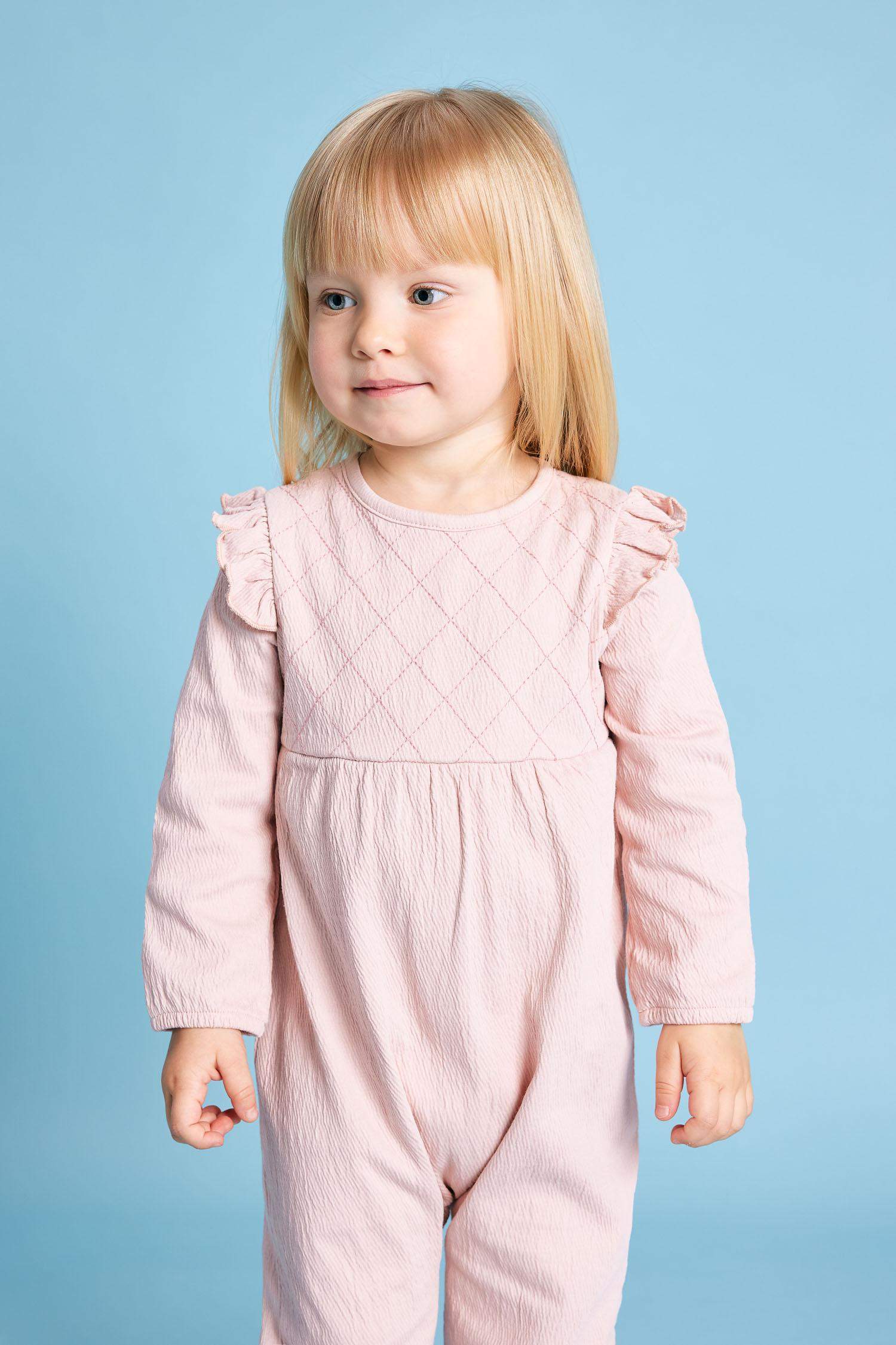 Crinkle Fabric Regular Fit Crew Neck Jumpsuit