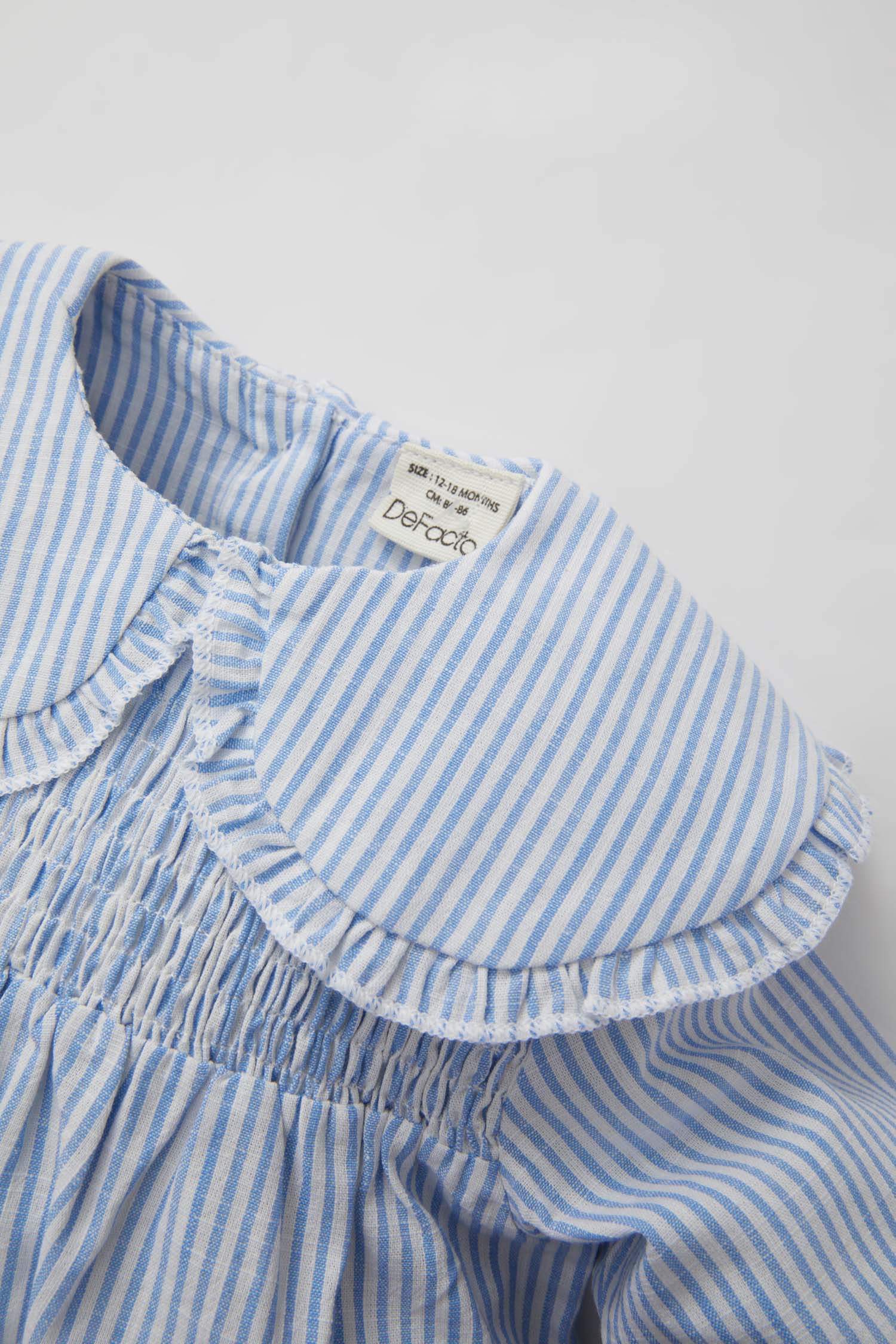 Chemise en Popeline à Manches Longues Pour Bébé Fille