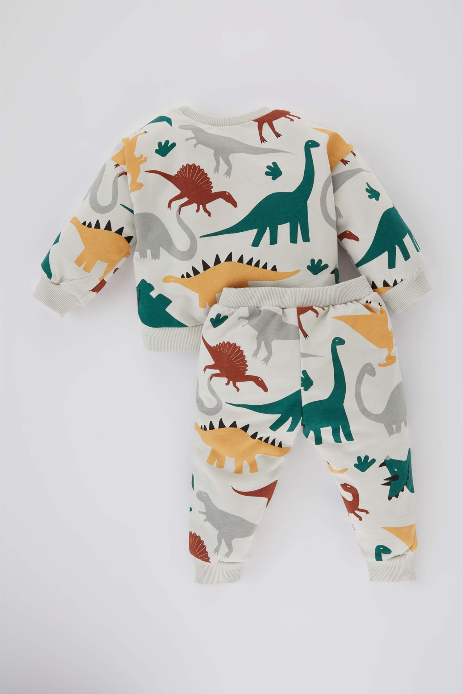 سيت ولادي بطبعة حيوانات قماش رقيق - قطعتين