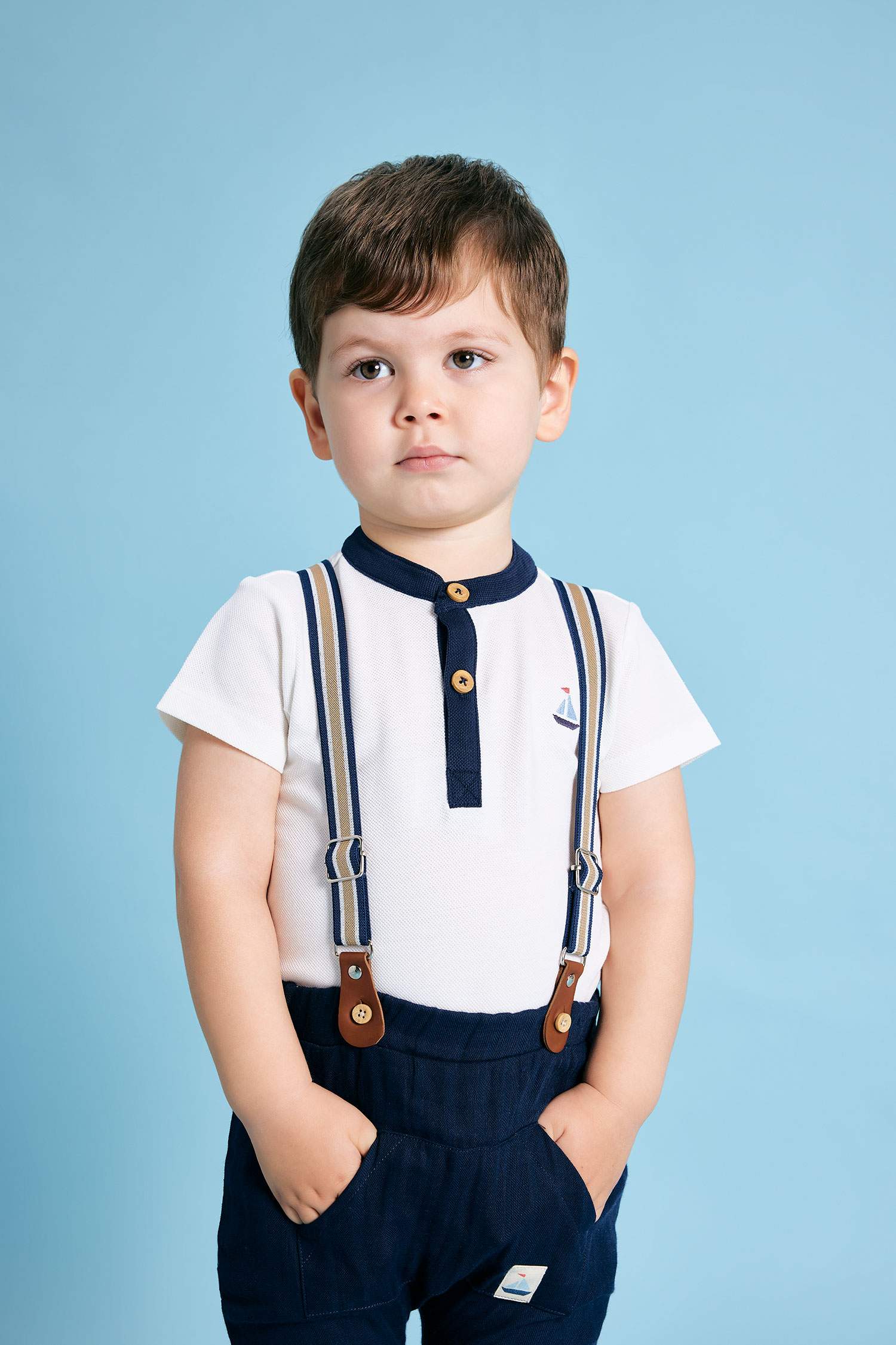 Baby Boy Muslin Trousers 2 Piece Set