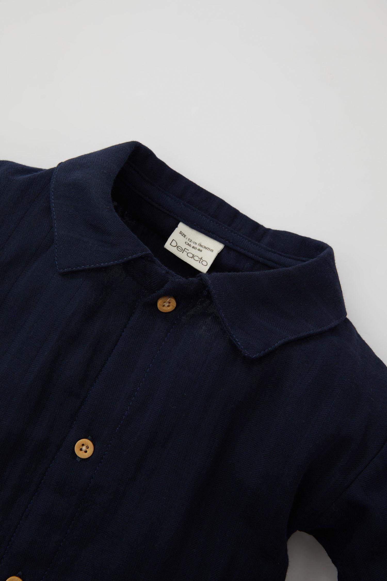 Сәби Ұл ұзын жеңді муслин Комбинезон