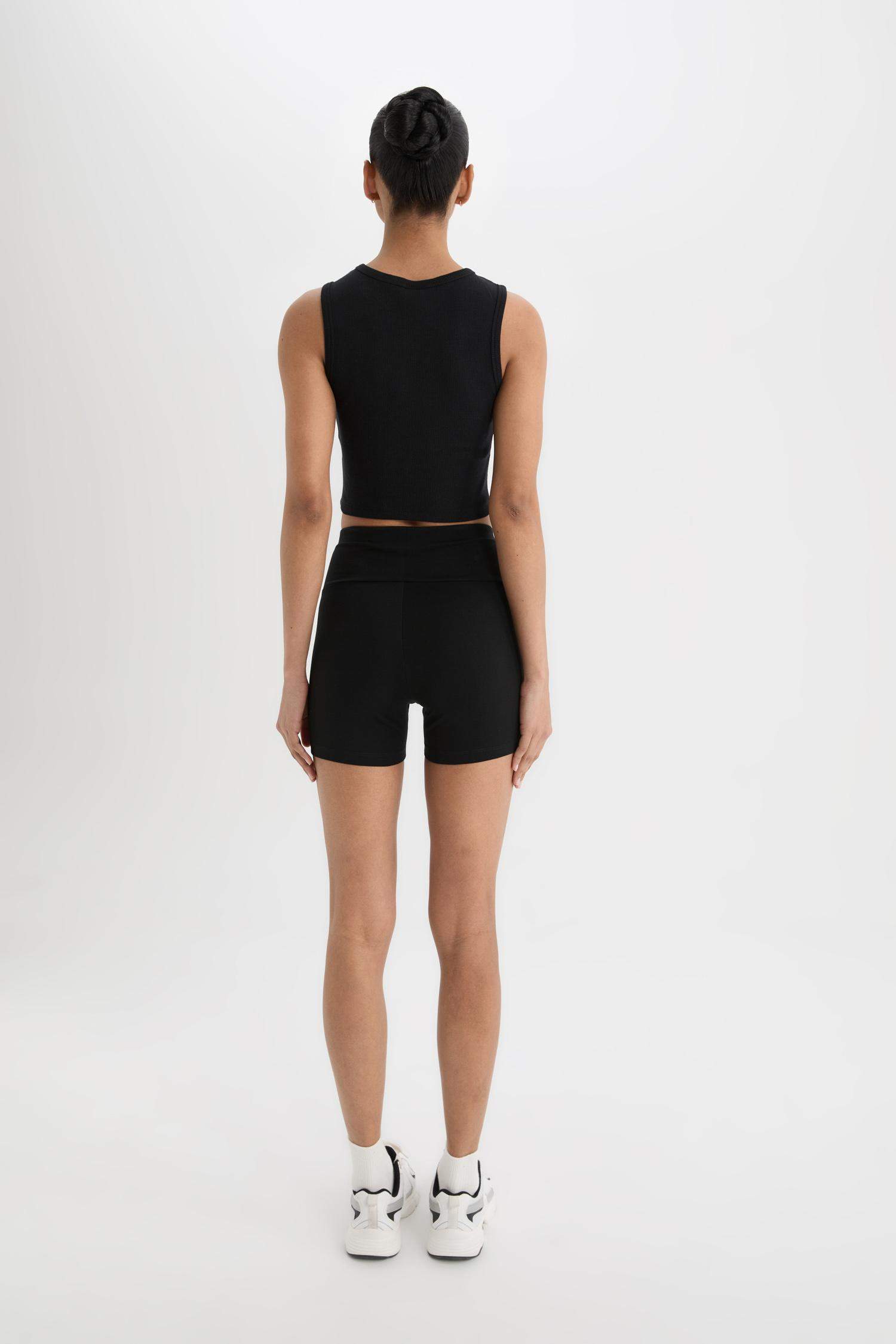 DeFactoFit Biker Waist-Wrapping Sports Leggings