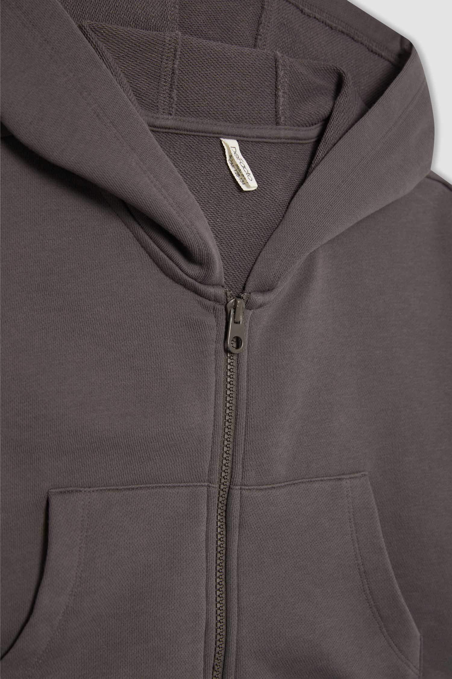 Girl Hooded Zippered Sweatshirt