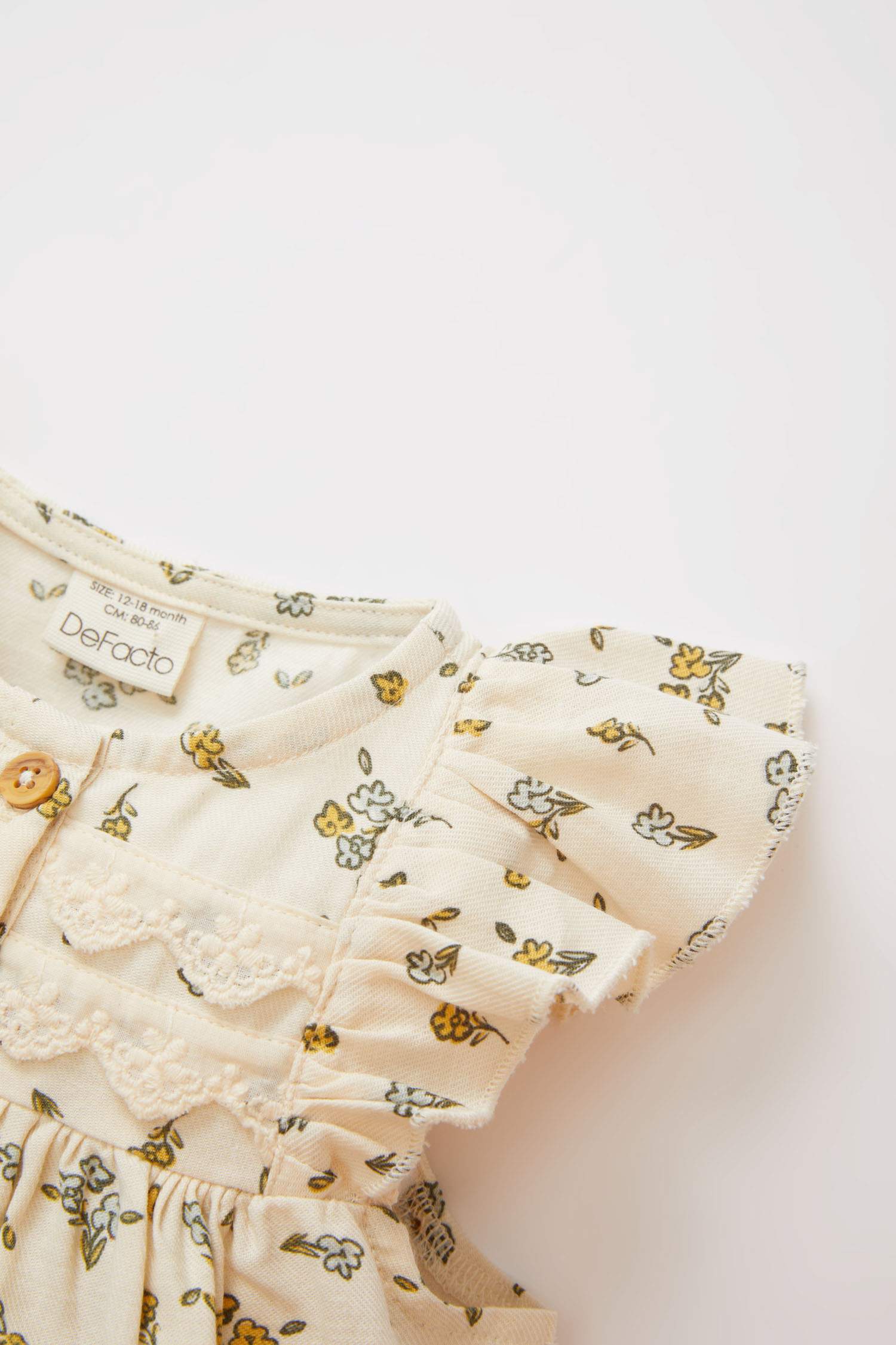 Robe à Manches Courtes à Fleurs Pour Bébé Fille