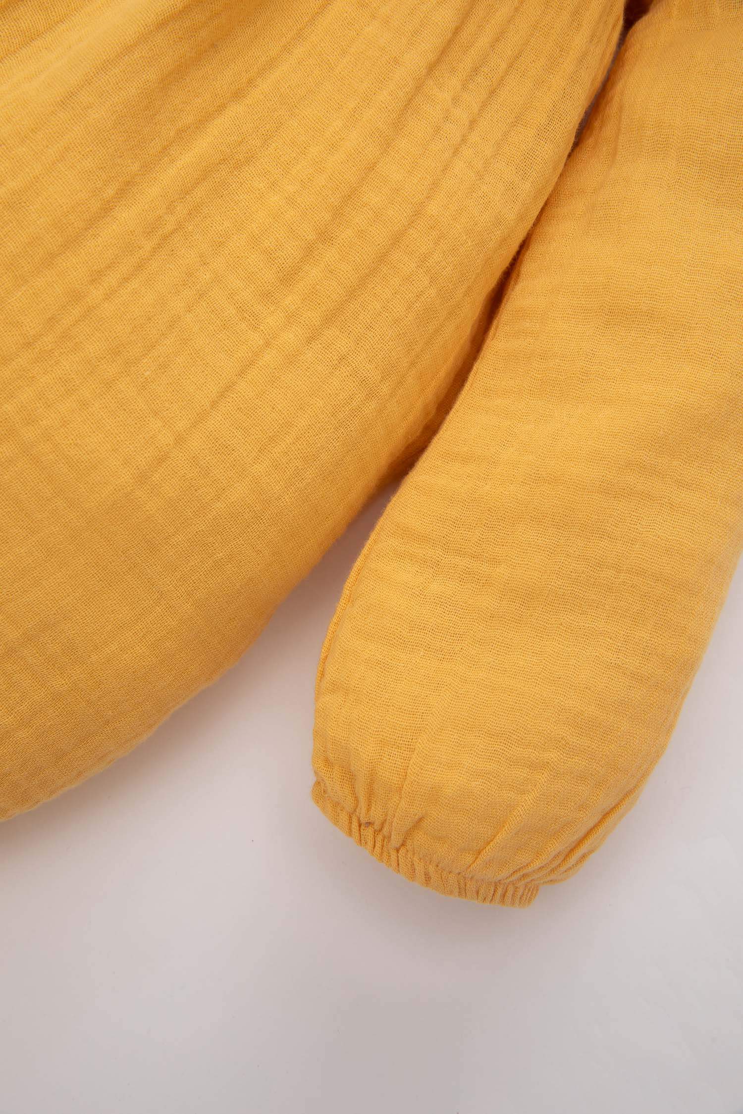 Kız Bebek Uzun Kollu Müslin Elbise