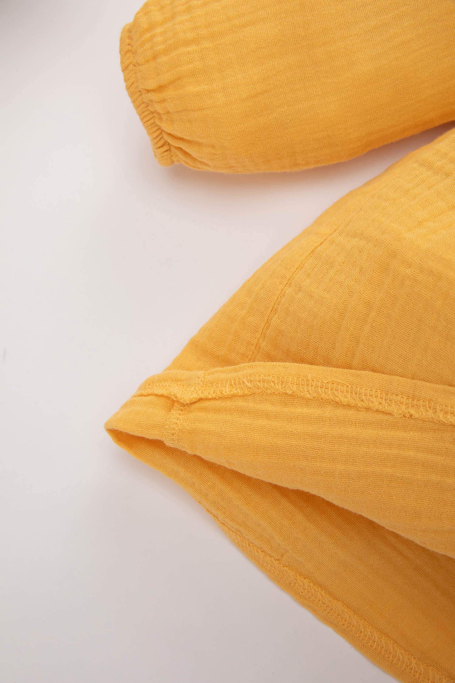 Kız Bebek Uzun Kollu Müslin Elbise