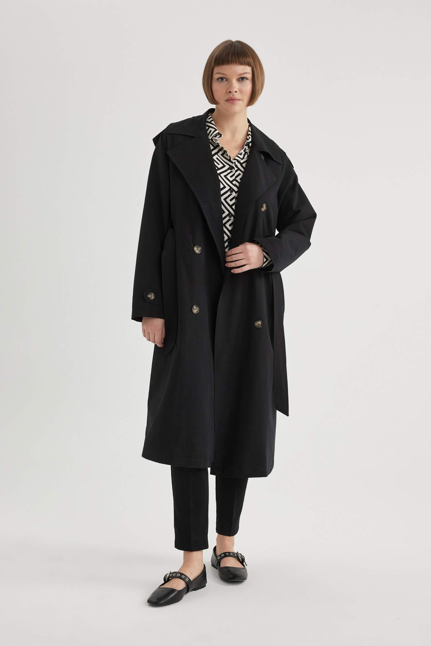 Regular Fit Trench Coat