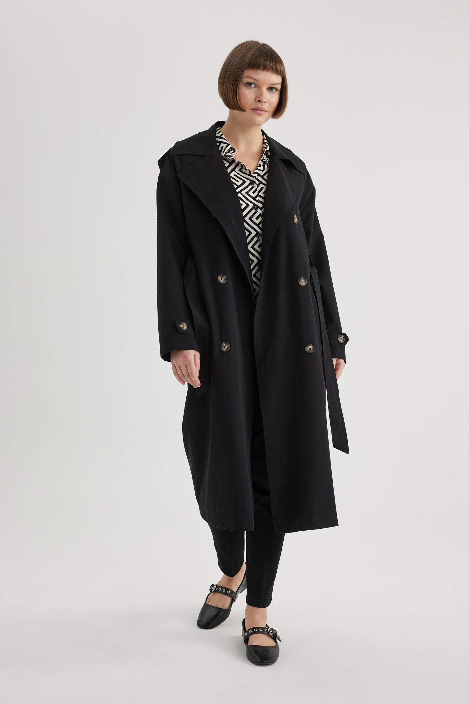 Regular Fit Trench Coat