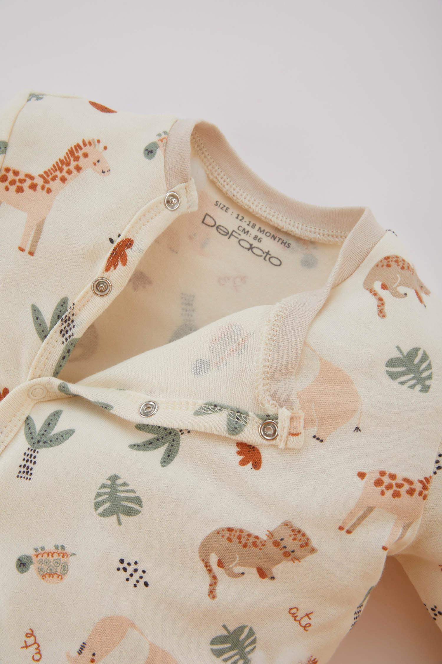 Baby Boy Newborn Safari Printed Premium Jumpsuit