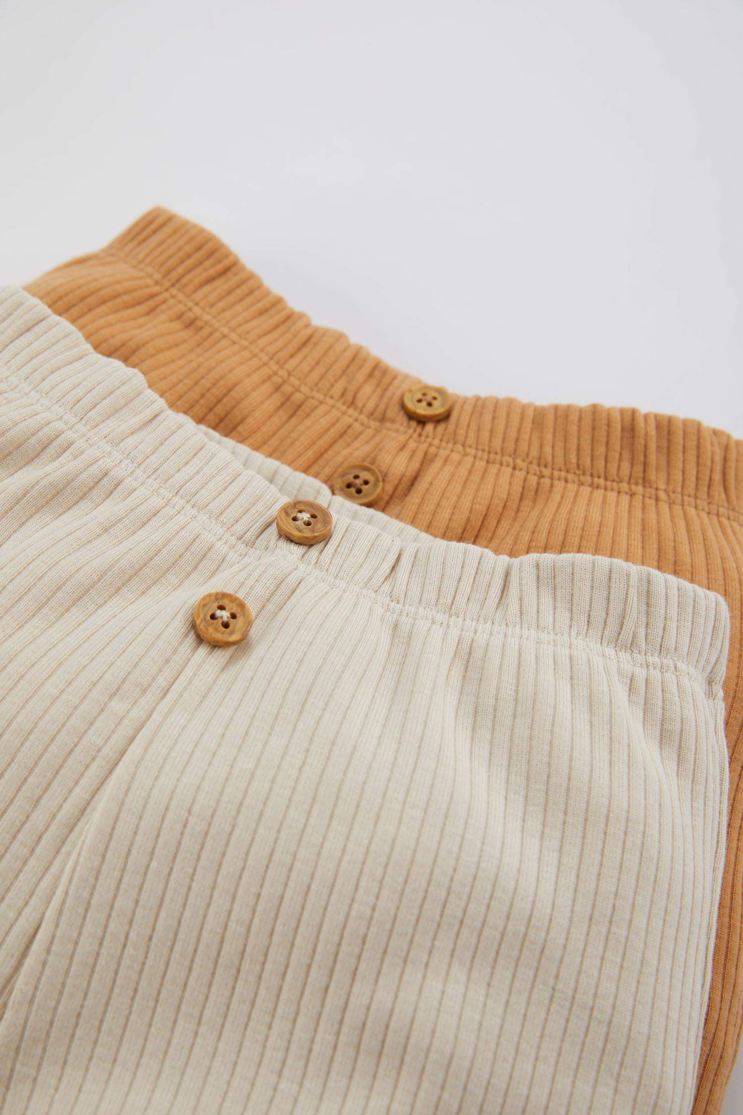 بنطلون ولادي مضلع قصة عادية - قطعتين