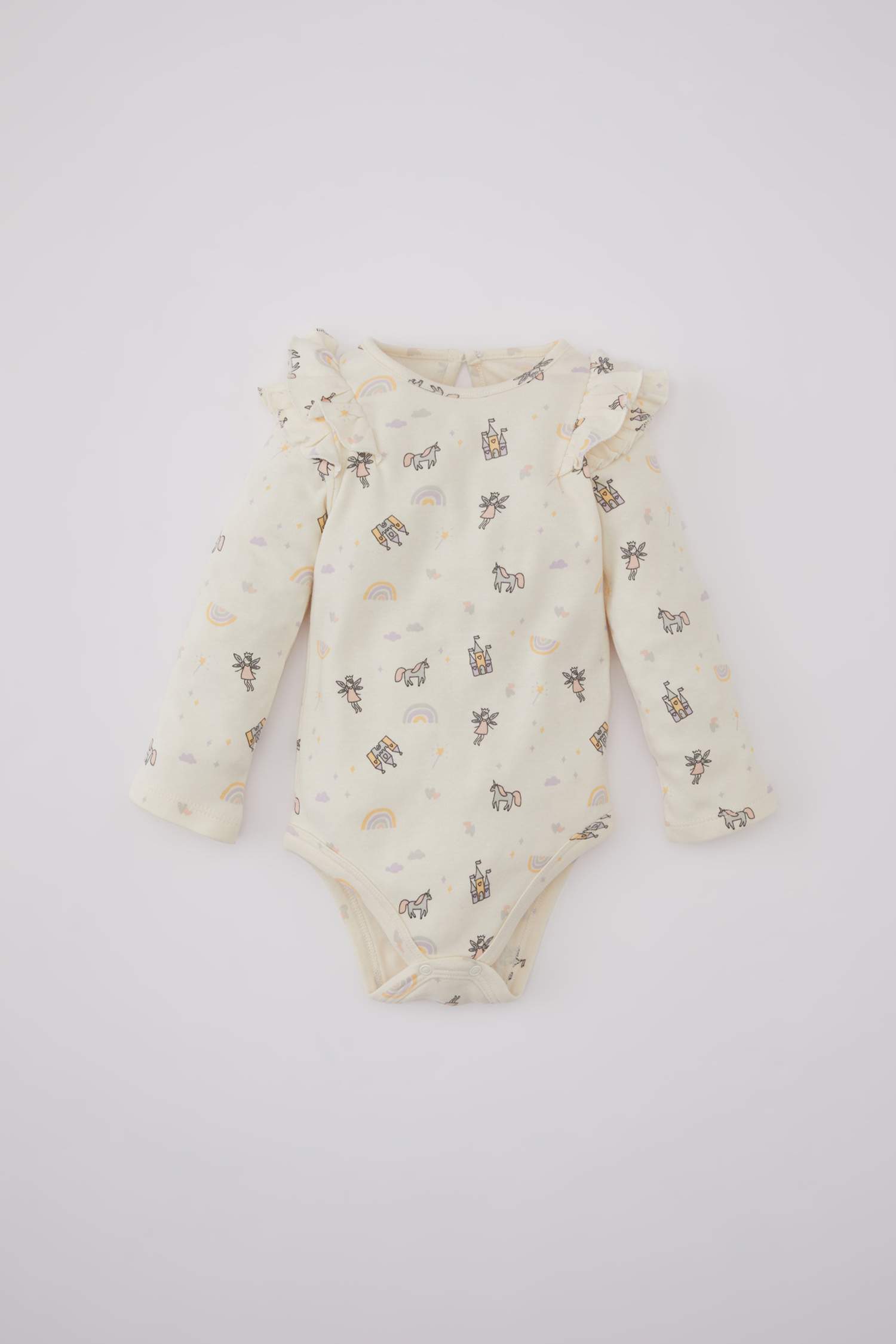 Baby Girl Long Sleeve Long Sleeve Snap Body