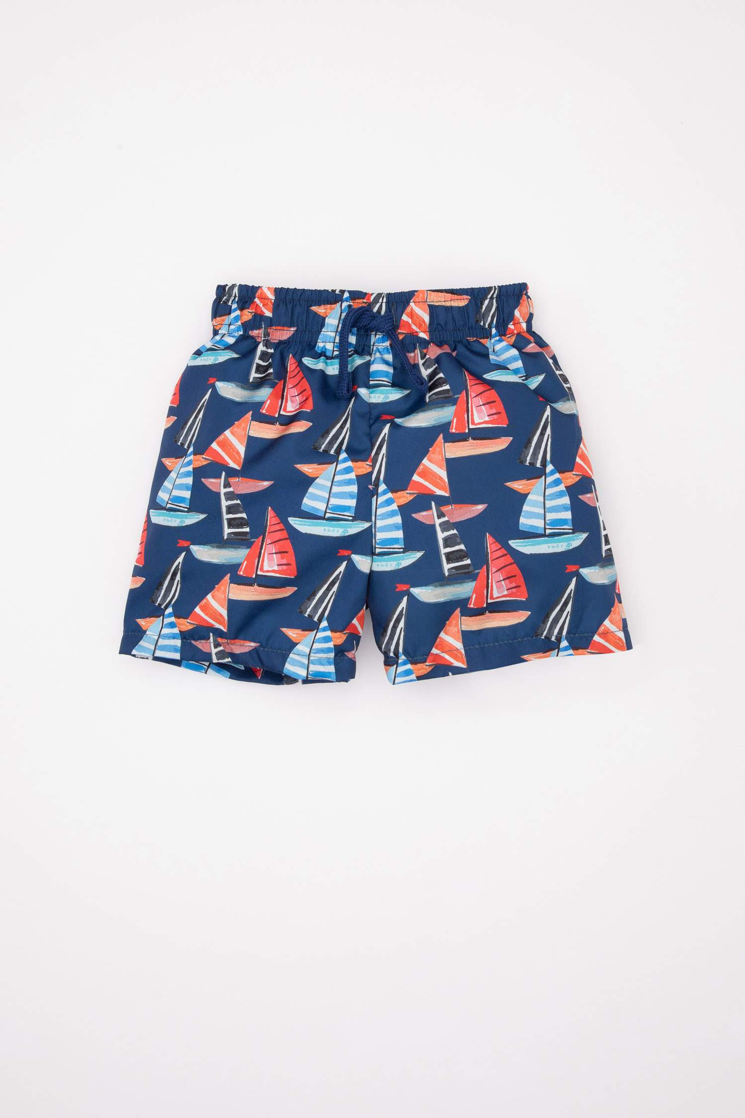 سيت ولادي شورت وتيشيرت بطبعة بحر - قطعتين