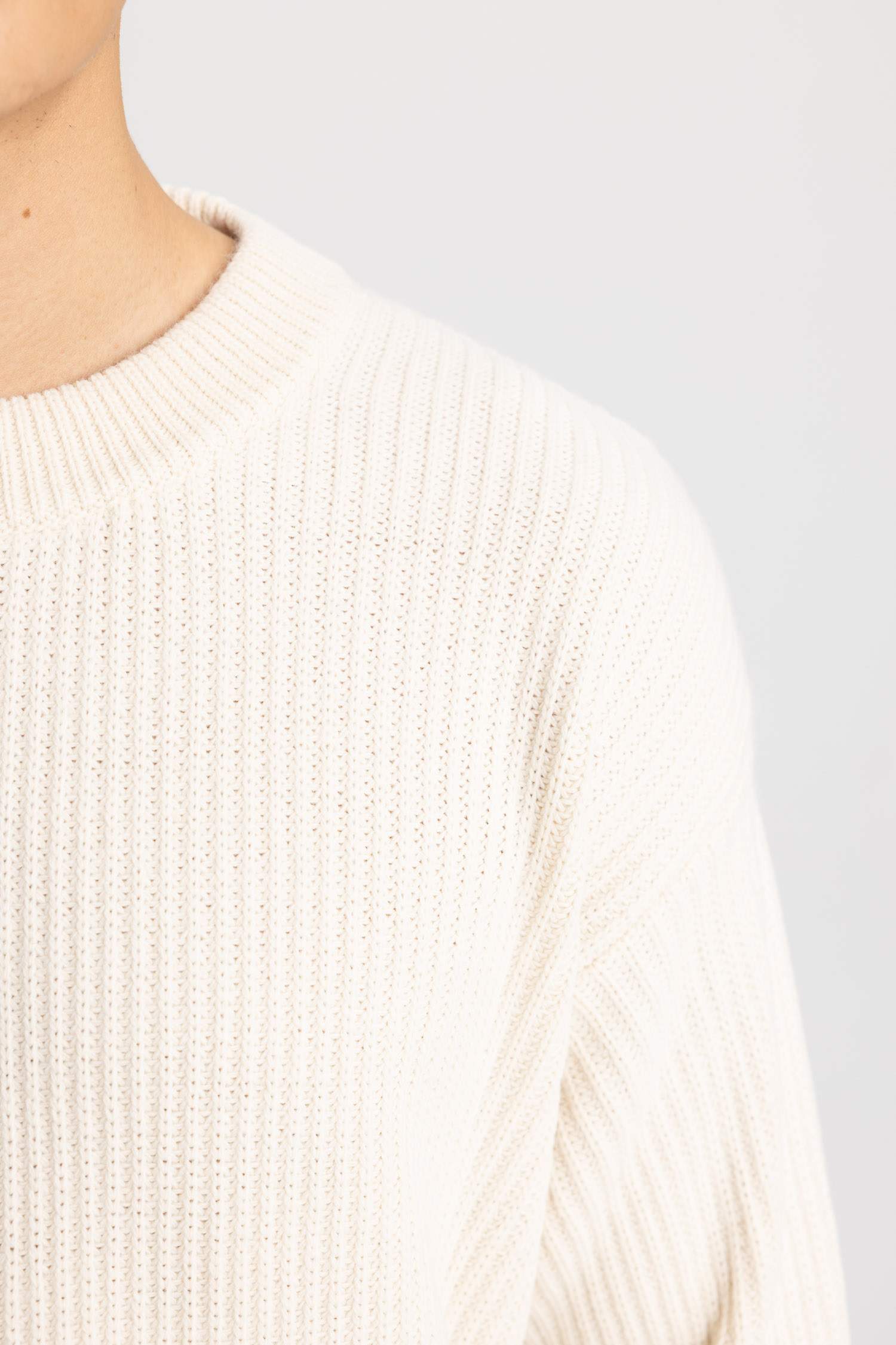 Pull en maille à coupe standard et Col rond