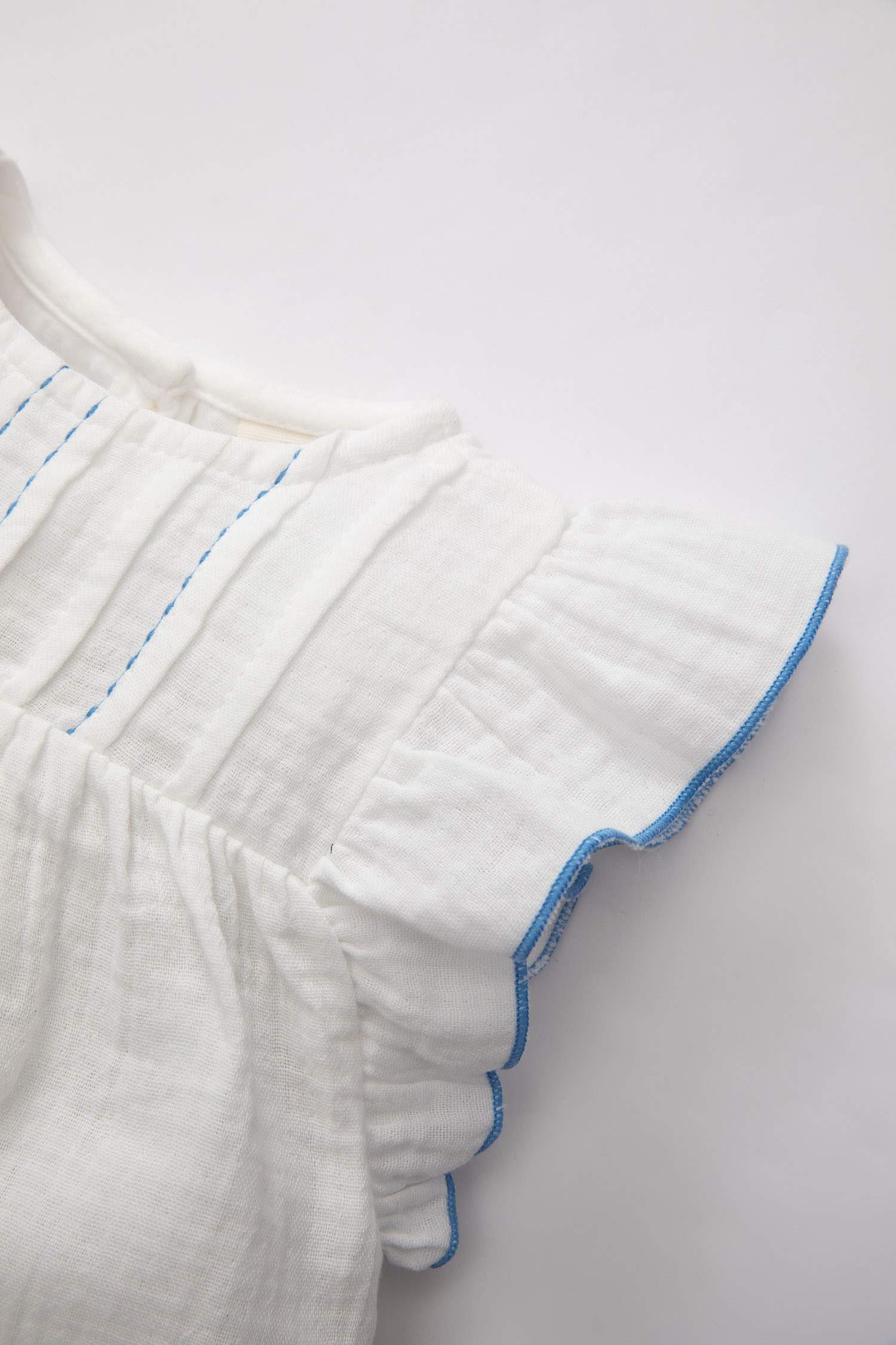 قميص بيبي بناتي نص كم موسلين قصة عادية