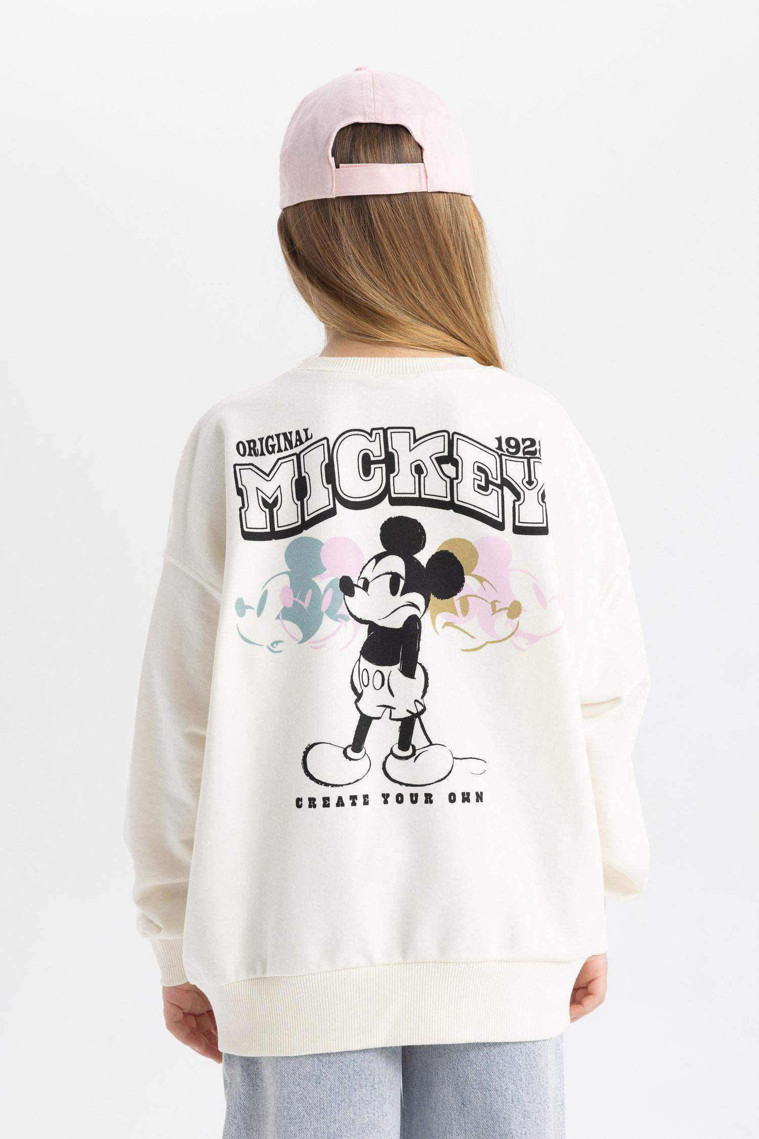 سويت شيرت بناتي اوفر سايز من ديزني ميكي وميني