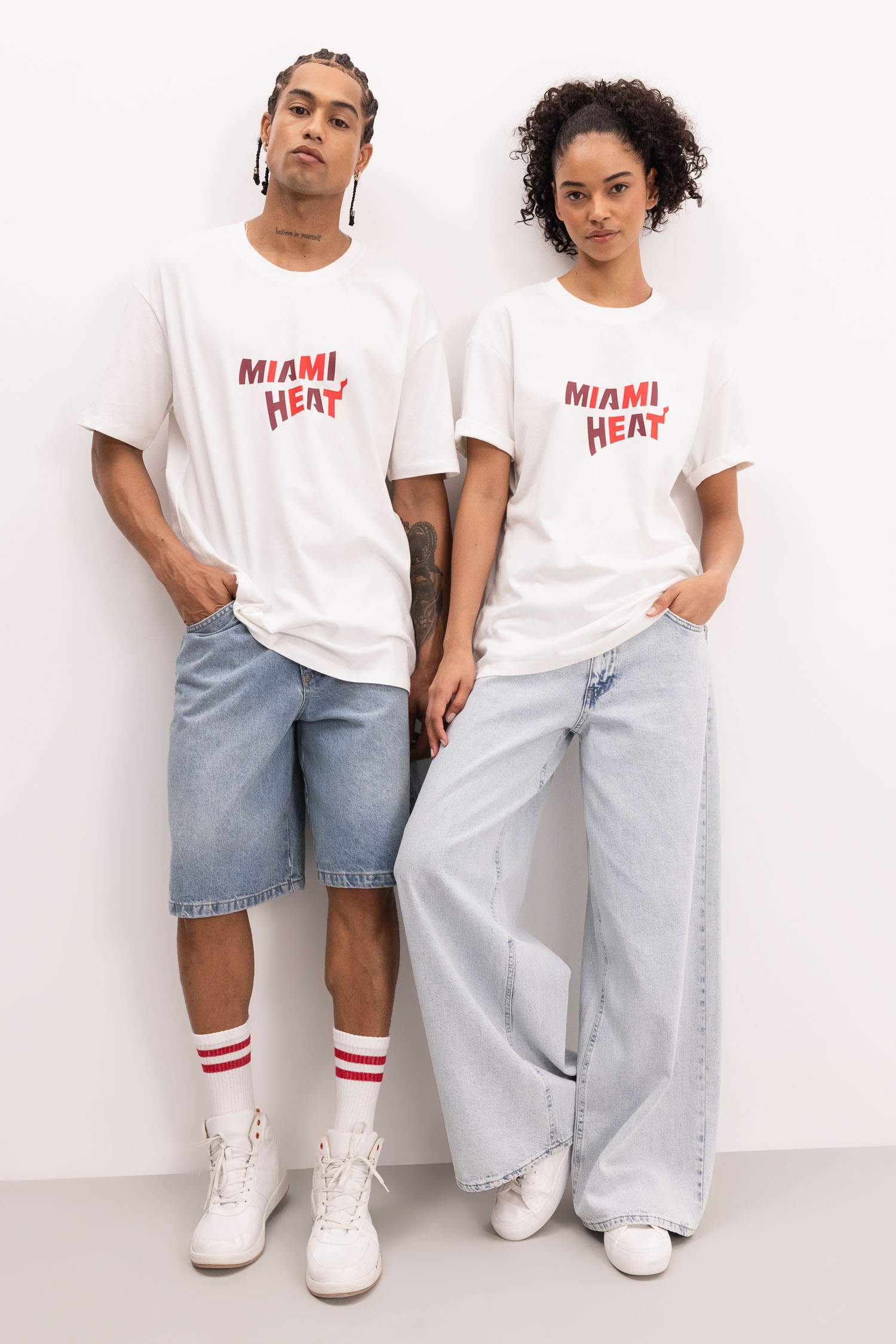 Heat Boxy Fit Crew Neck T-Shirt