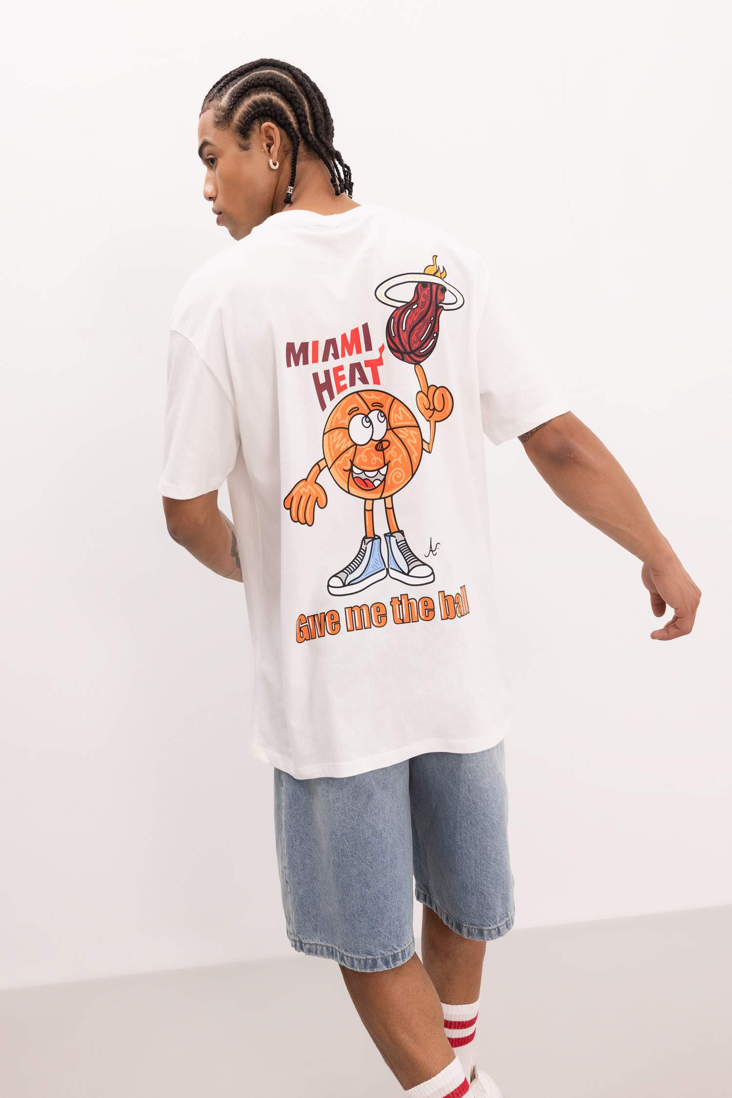 Heat Boxy Fit Crew Neck T-Shirt