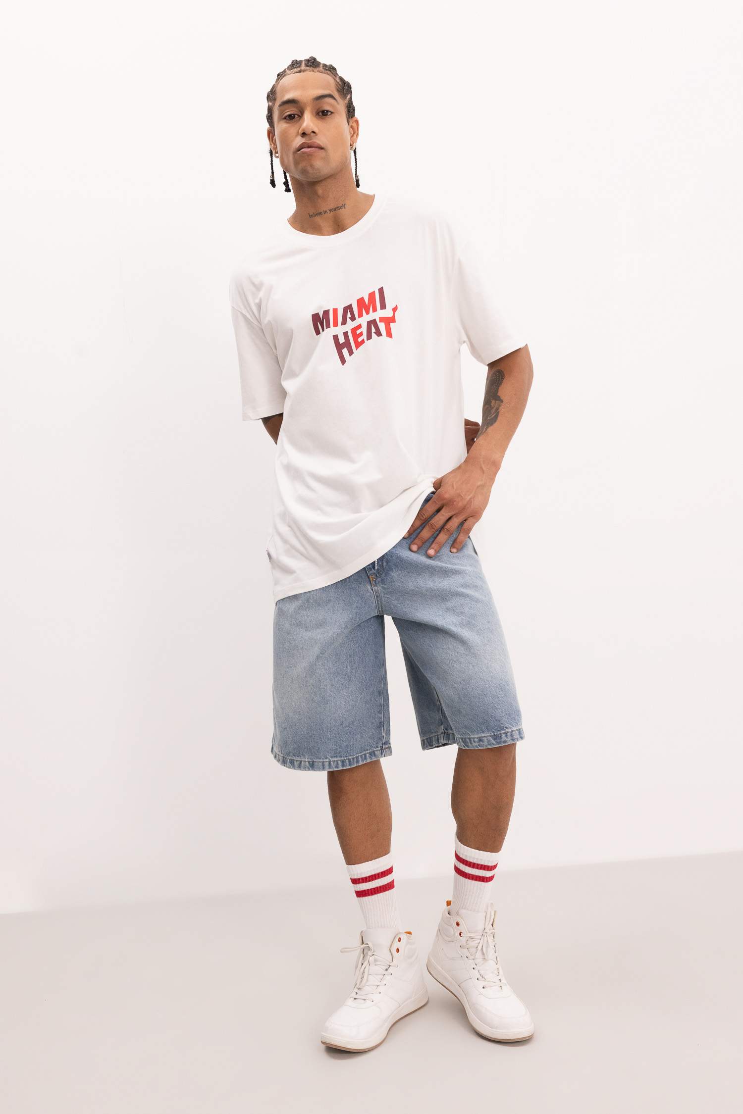 Heat Boxy Fit Crew Neck T-Shirt