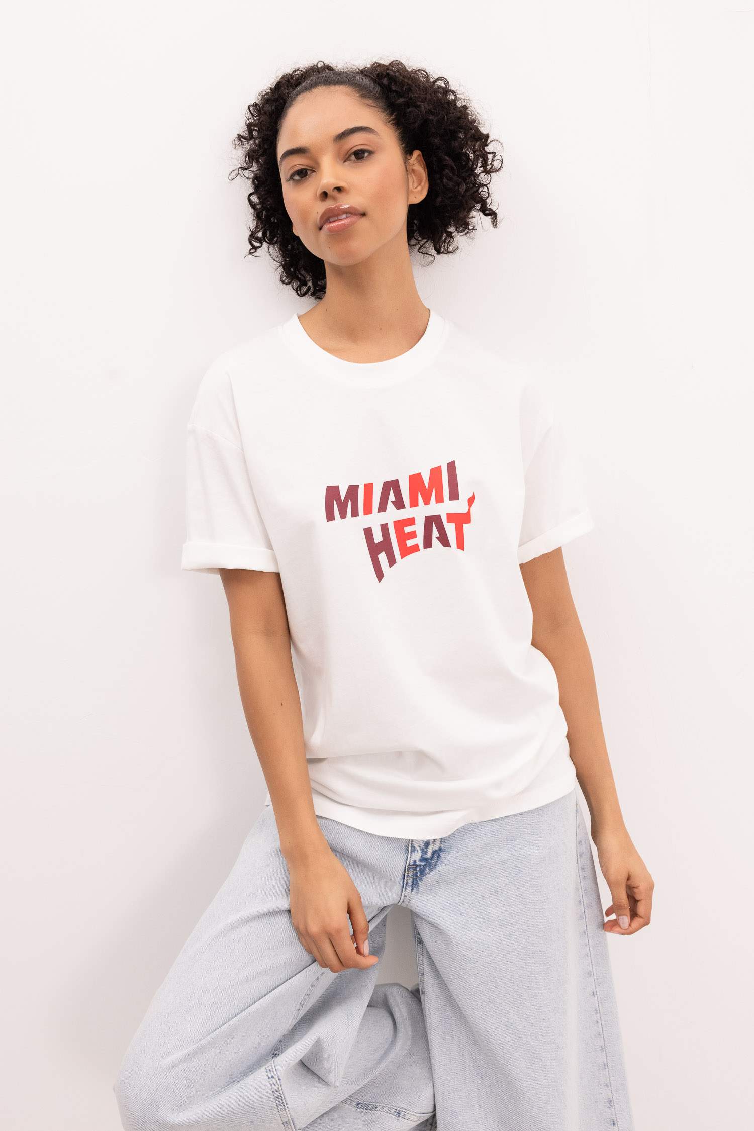 Heat Boxy Fit Crew Neck T-Shirt