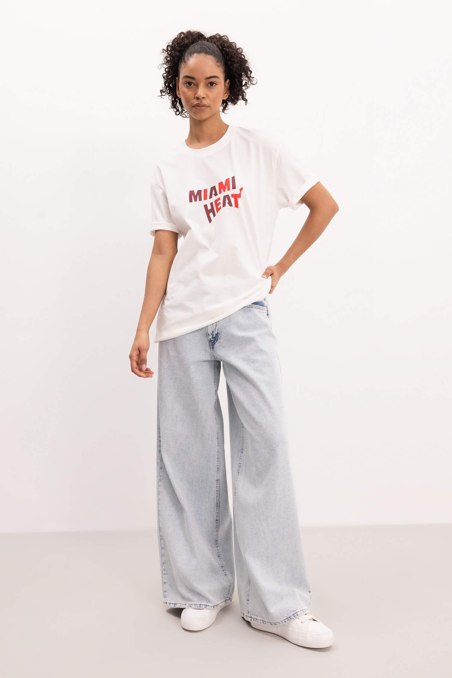 Heat Boxy Fit Crew Neck T-Shirt