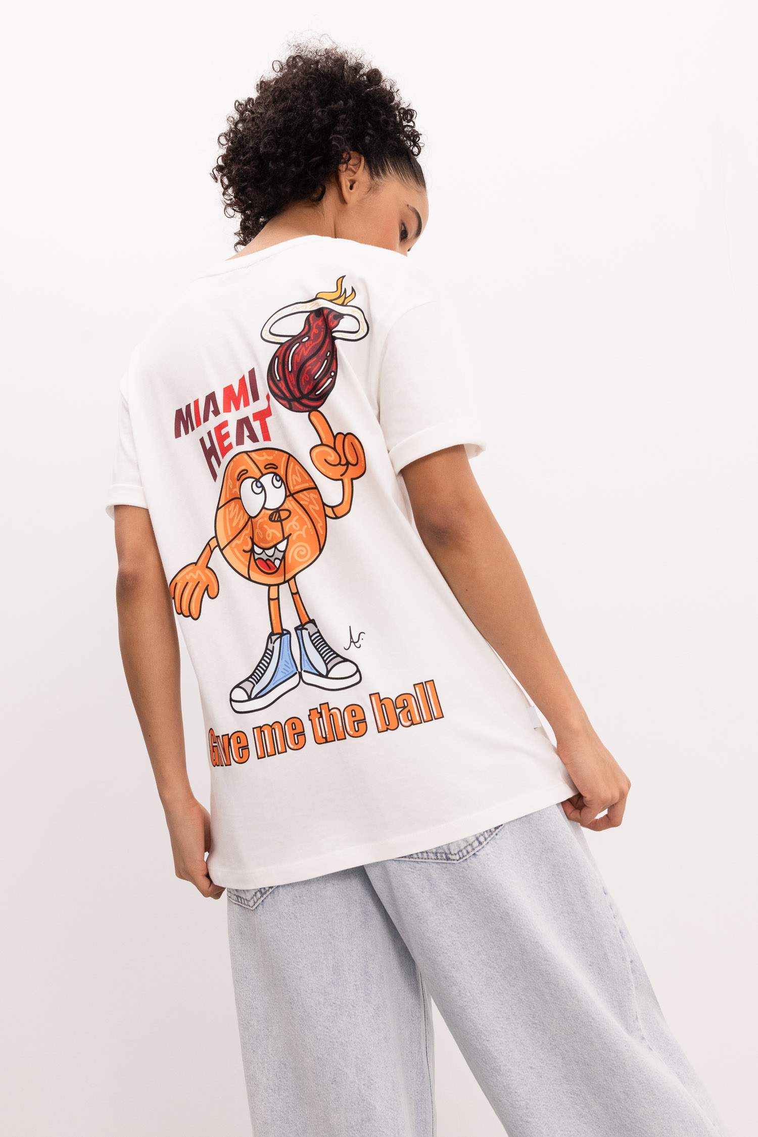 Heat Boxy Fit Crew Neck T-Shirt