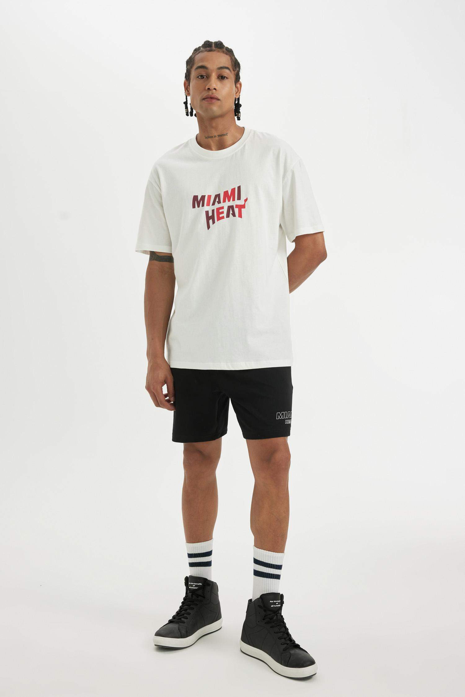 Heat Boxy Fit Crew Neck T-Shirt