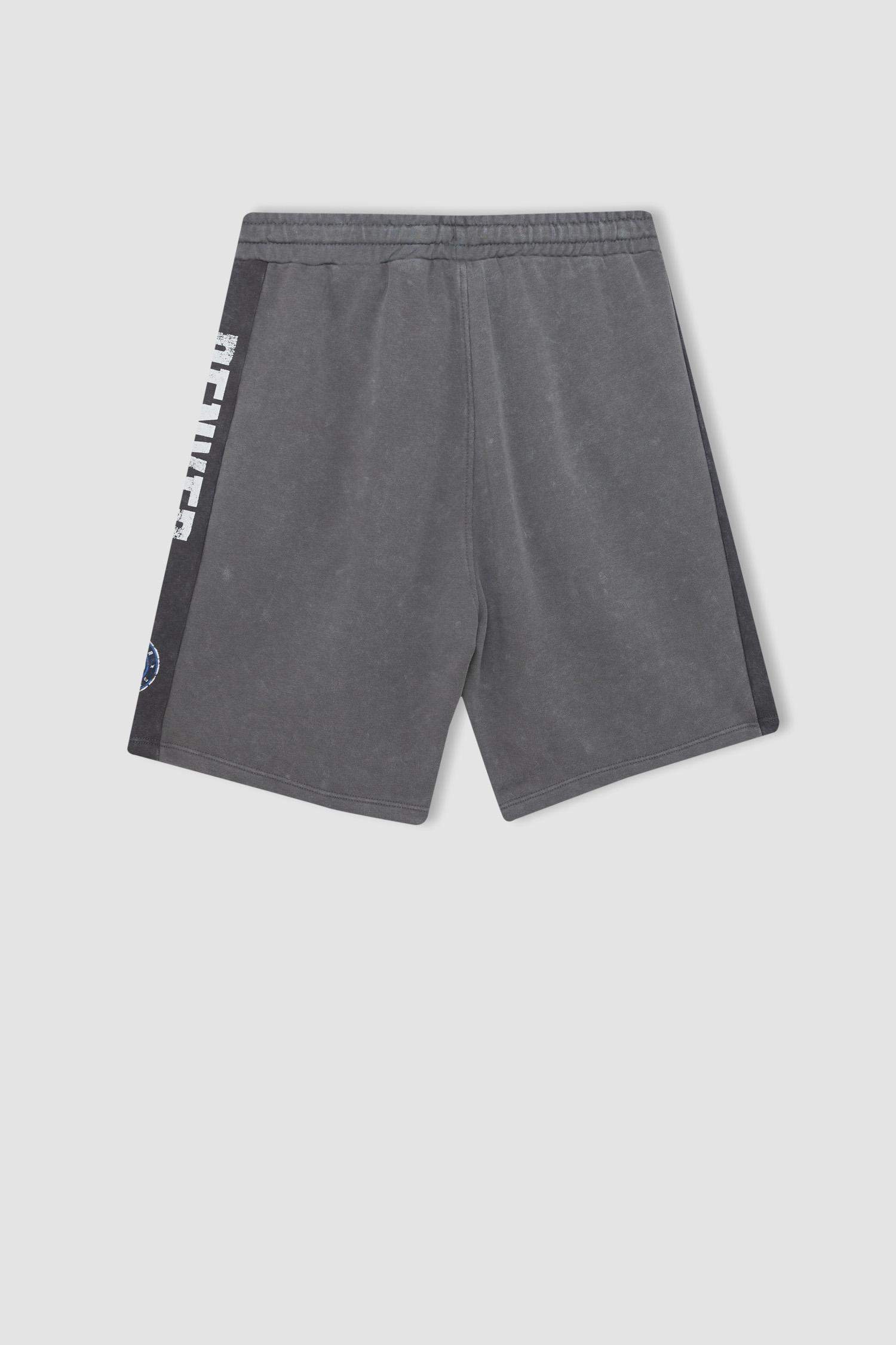 DeFactoFit NBA Denver Nuggets Standard Fit Cropped Shorts