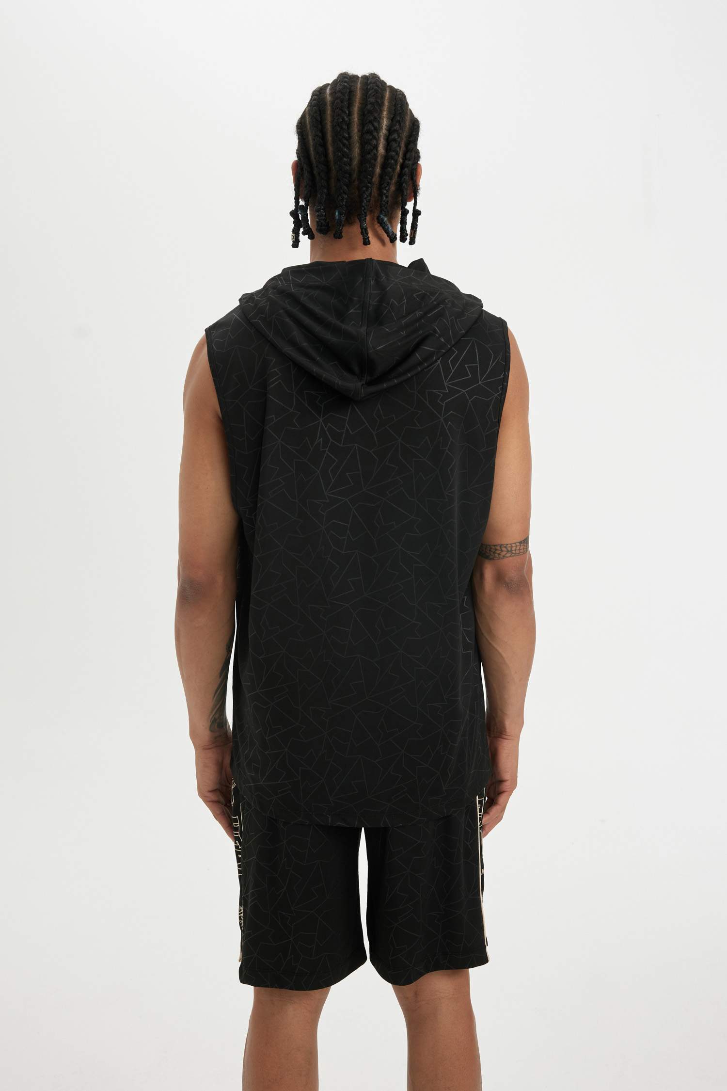 DeFactoFit NBA Miami Heat Standard Fit Hooded Heavy Fabric Tank Top