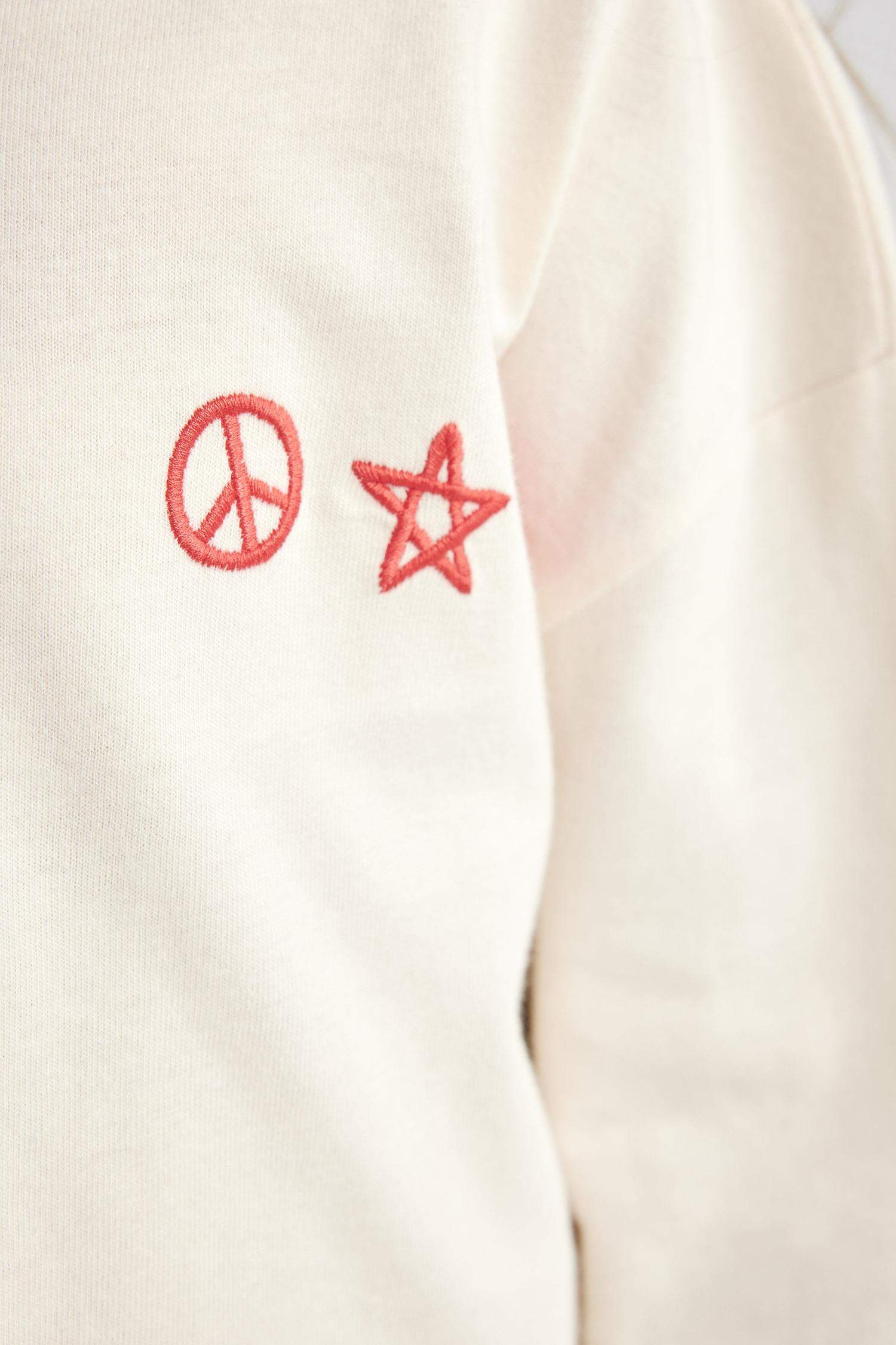 Girl Relax Fit Crew Neck Printed Long Sleeve T-Shirt