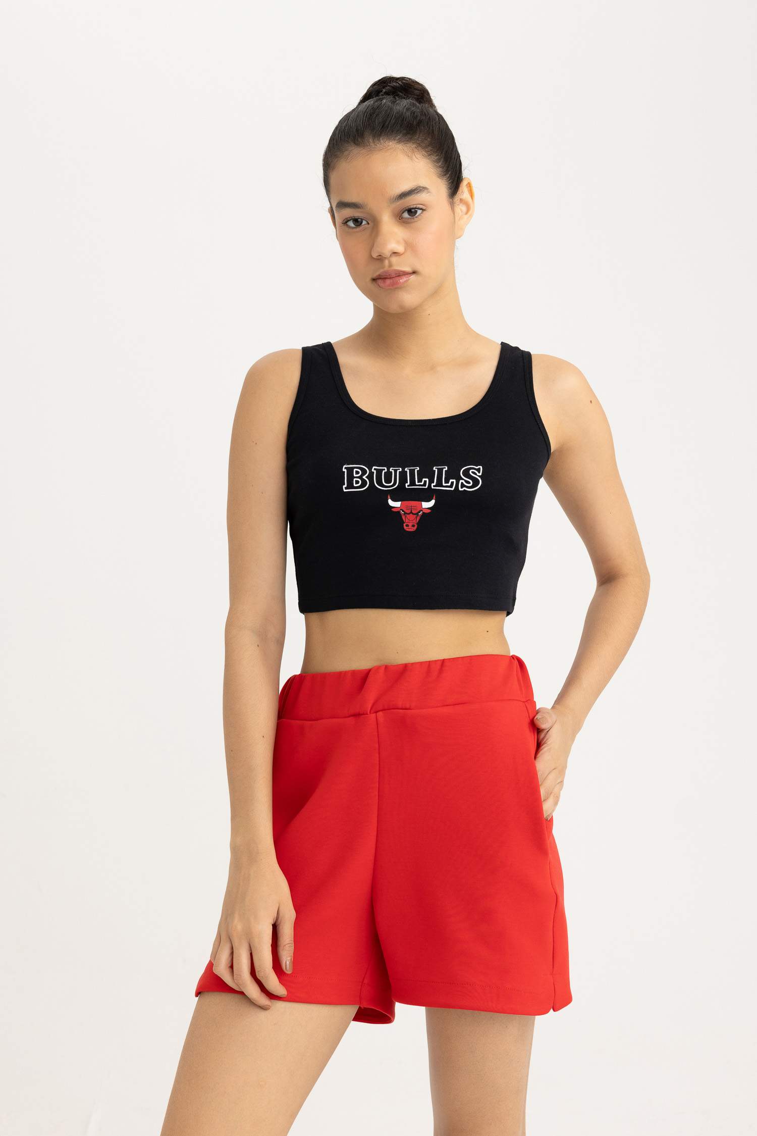 DeFactoFit NBA Chicago Bulls Crop Top